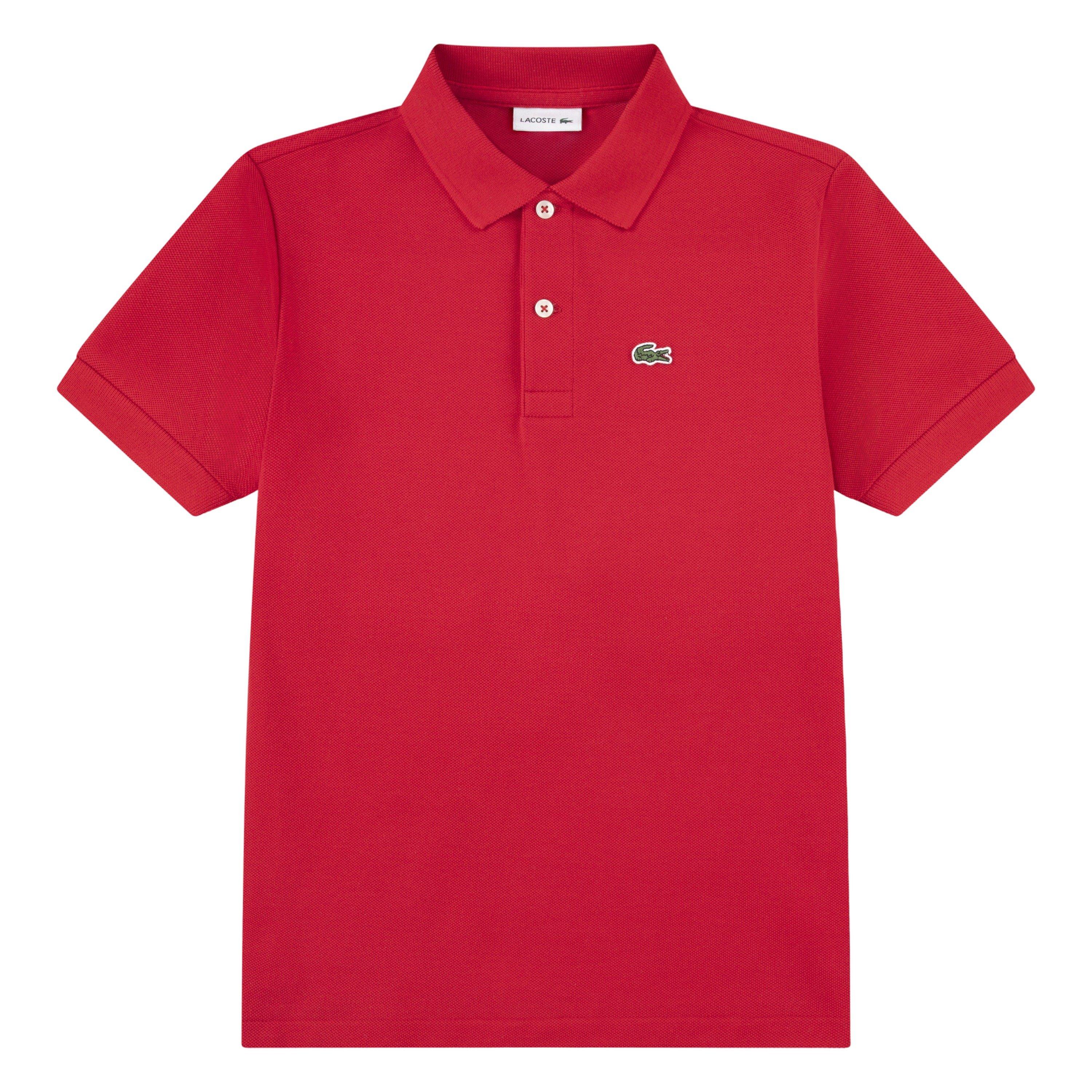 Lacoste Non-Organic Petit Pique Big Boys' Red Polo