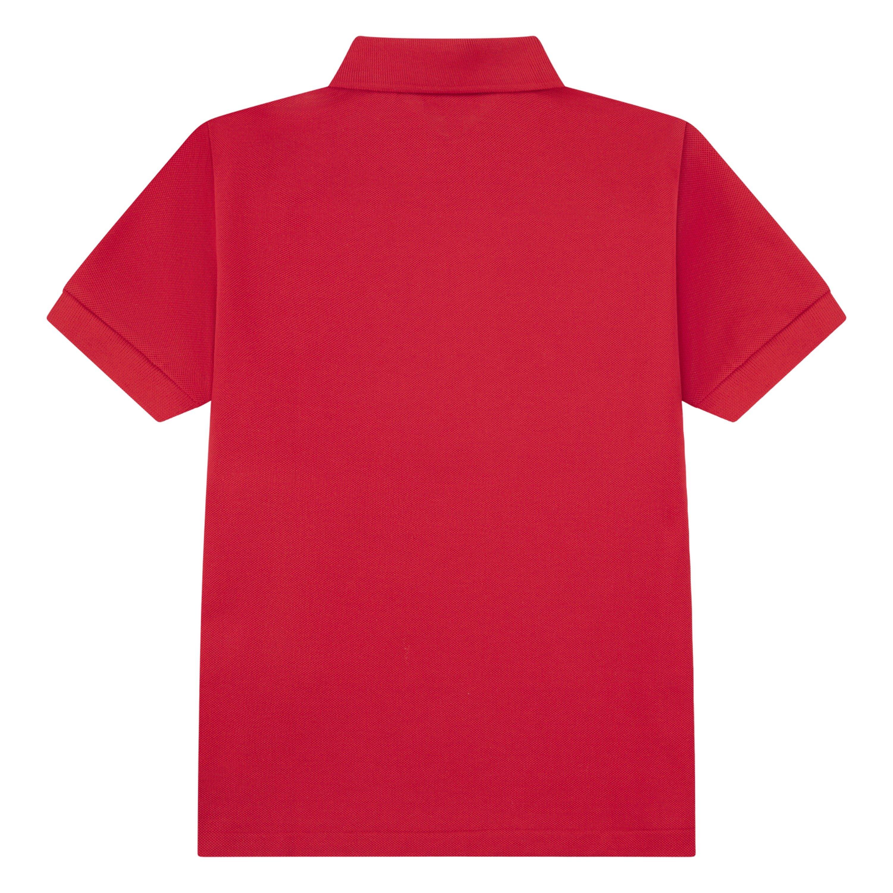 Lacoste Non-Organic Petit Pique Big Boys' Red Polo