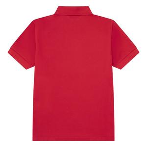 Lacoste Big Boys' Non-Organic Petit Pique Polo -Red