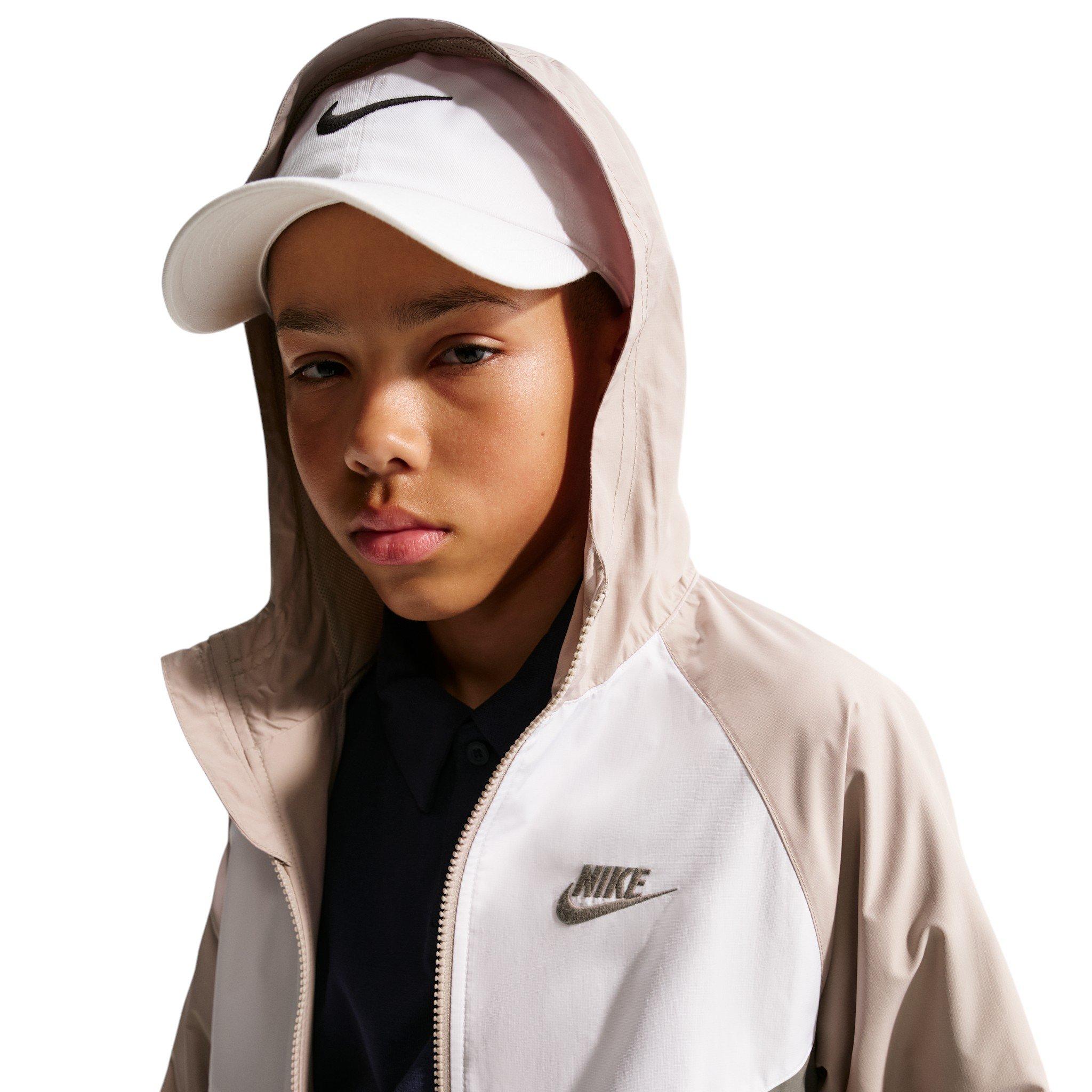 Nike Big Kids' Sportswear Windrunner Hooded Repel Jacket - Brown - BROWN Thumbnail View 3