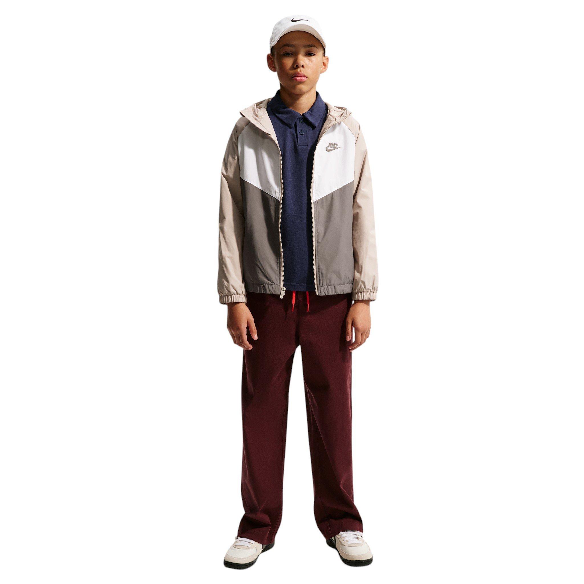 Nike Big Kids' Sportswear Windrunner Hooded Repel Jacket - Brown - BROWN Thumbnail View 4