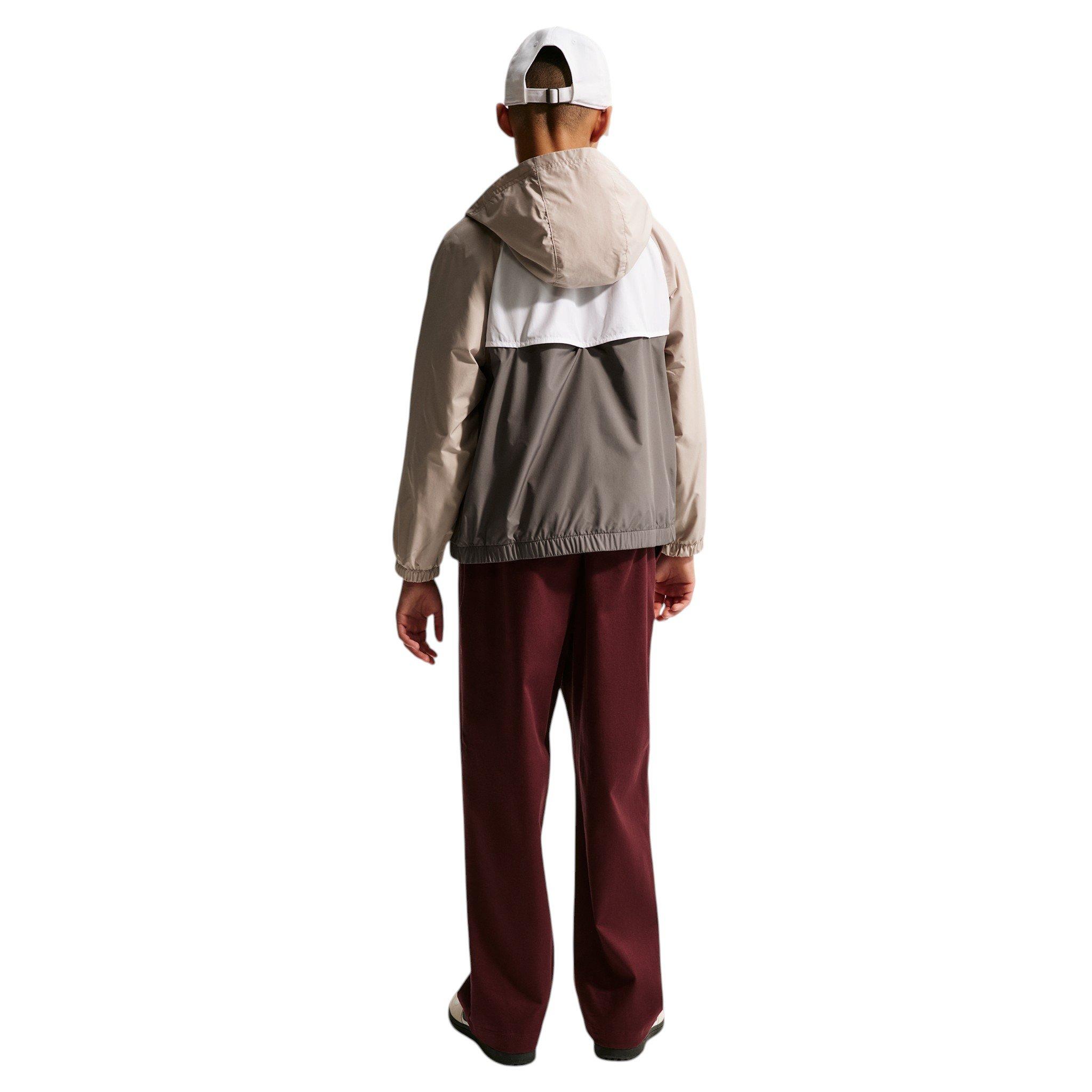 Nike Big Kids' Sportswear Windrunner Hooded Repel Jacket - Brown - BROWN Thumbnail View 5