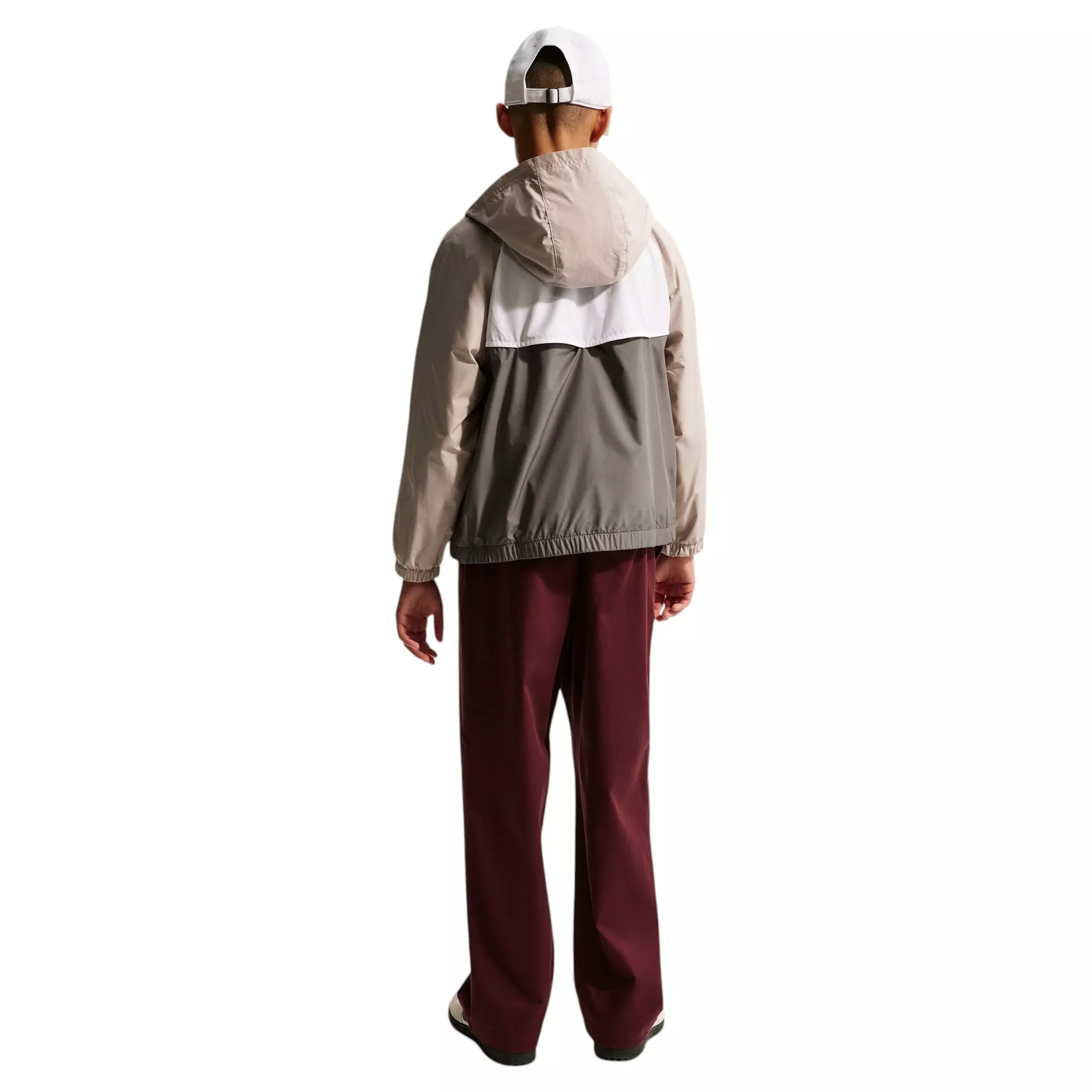 Nike Big Kids' Sportswear Windrunner Hooded Repel Jacket - Brown - BROWN