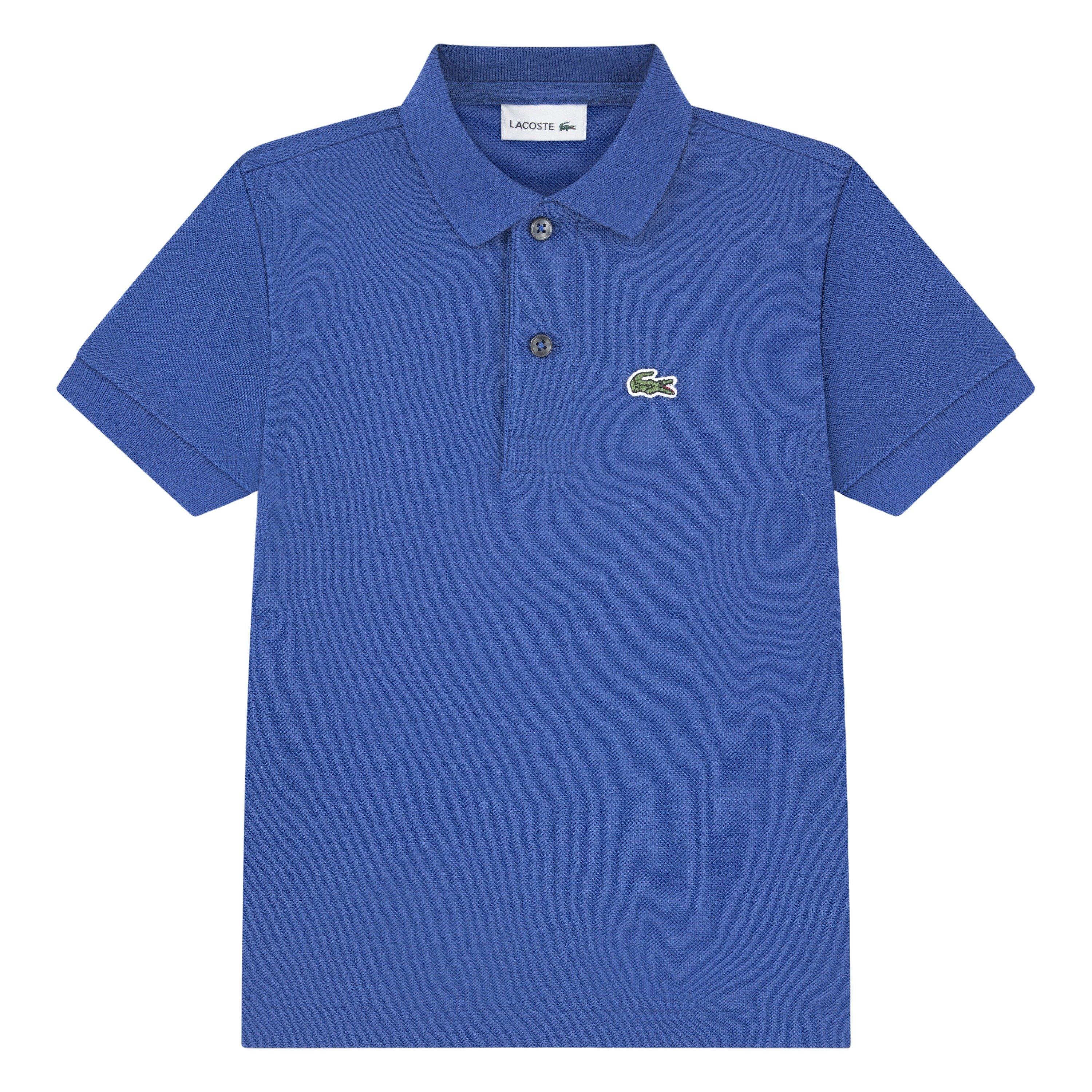 Lacoste Toddler Boys' Non-Organic Petit Pique Polo - Blue - BLUE Thumbnail View 1