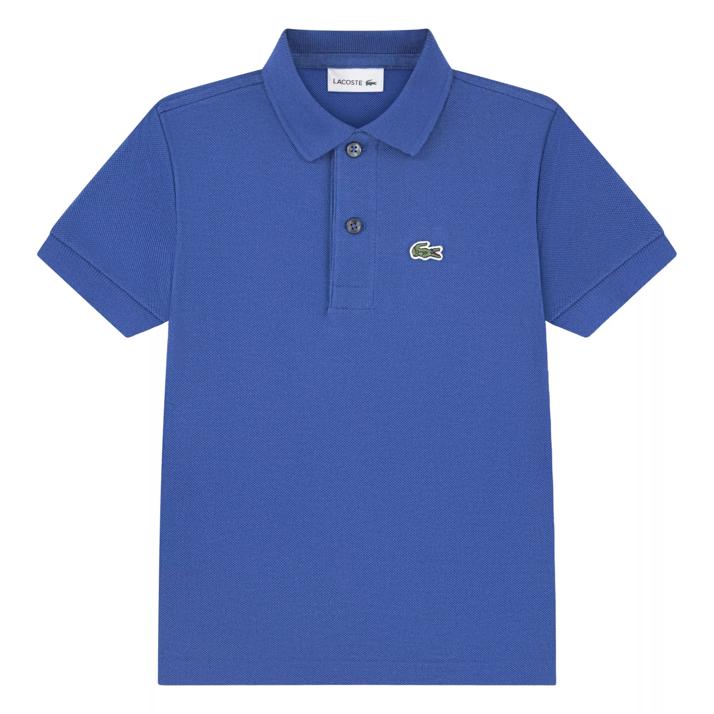 Lacoste Toddler Boys' Non-Organic Petit Pique Polo - Blue - BLUE