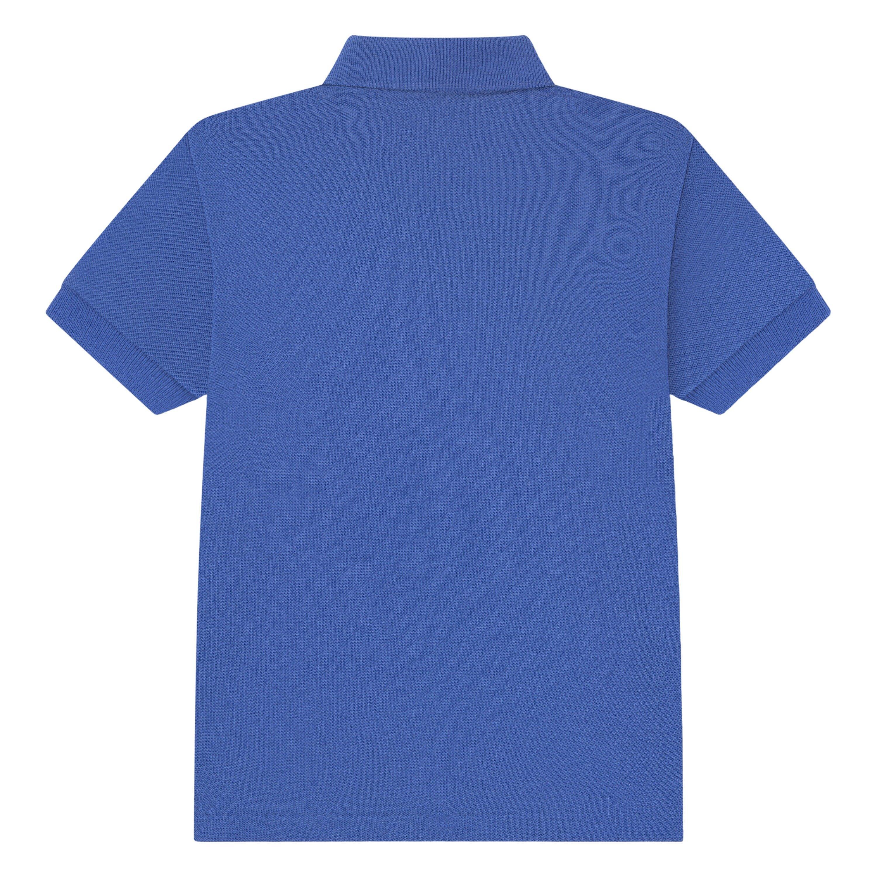 Lacoste Non-Organic Petit Pique Toddler Boys' Blue Polo