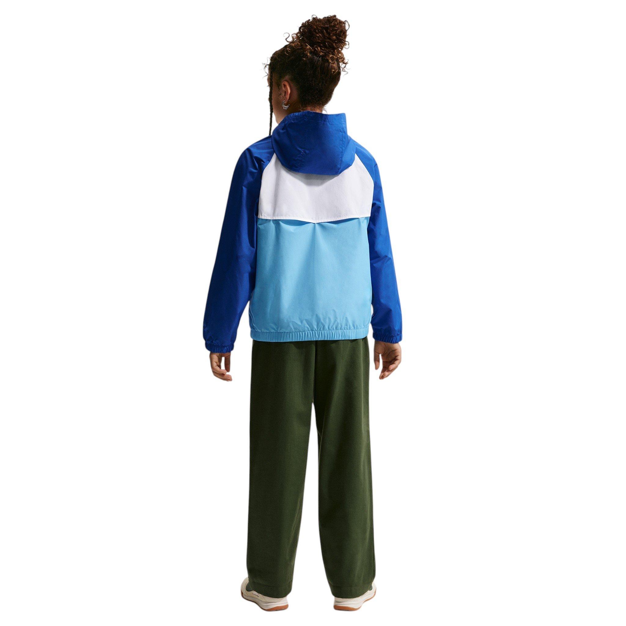 Nike Sportswear Windruner Big Kids' Royal/Blue/White Hooded Repel Jacket