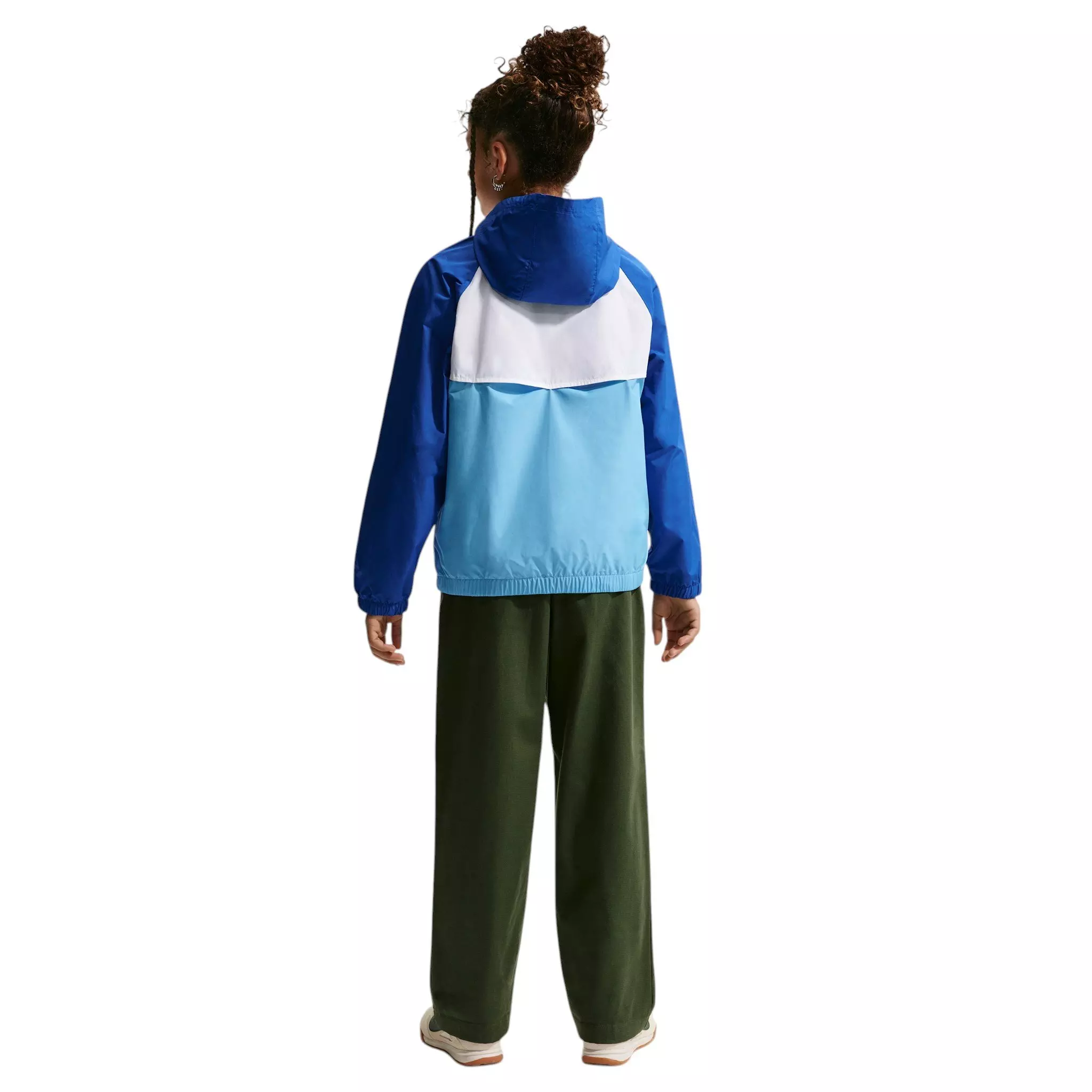 Nike Big Kids' Sportswear Windrunner Hooded Repel Jacket - Royal/Blue/White - ROYAL/BLUE/WHITE