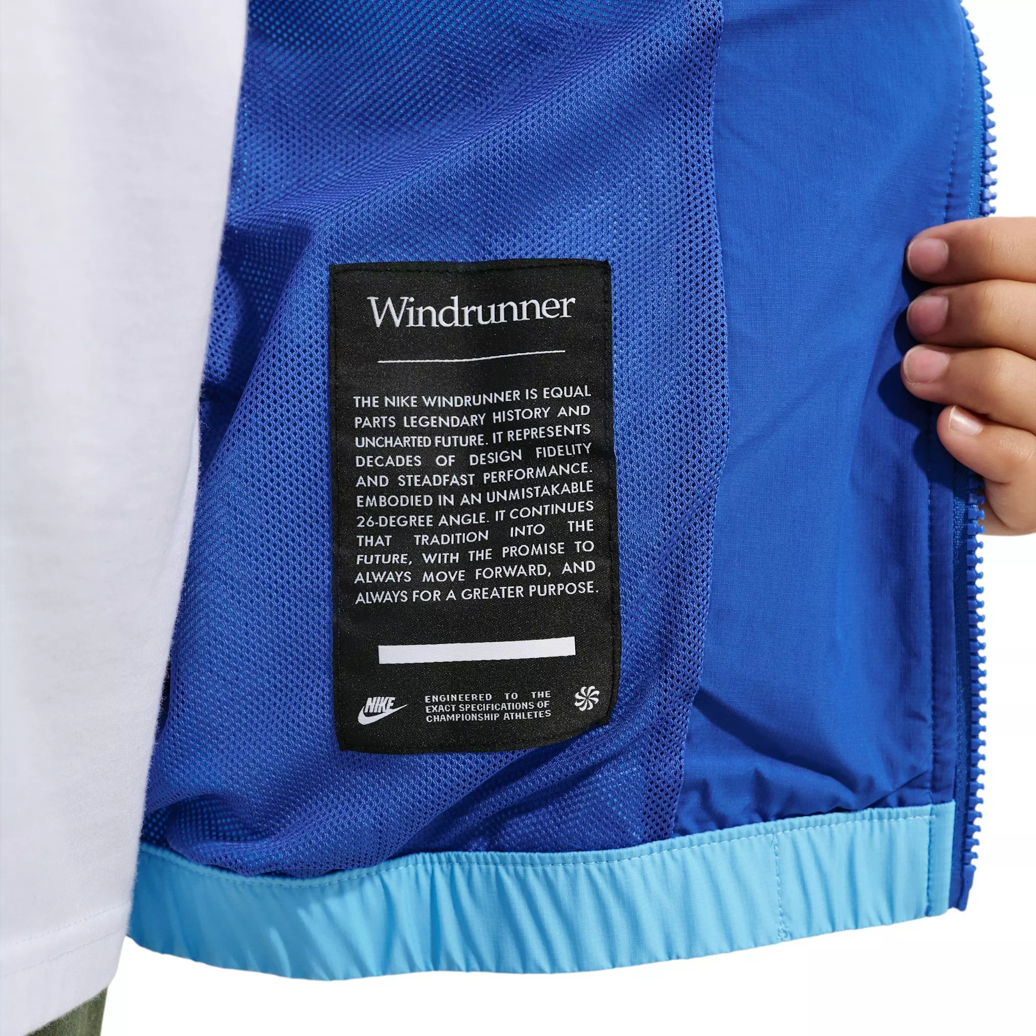 Nike Big Kids' Sportswear Windrunner Hooded Repel Jacket - Royal/Blue/White - ROYAL/BLUE/WHITE
