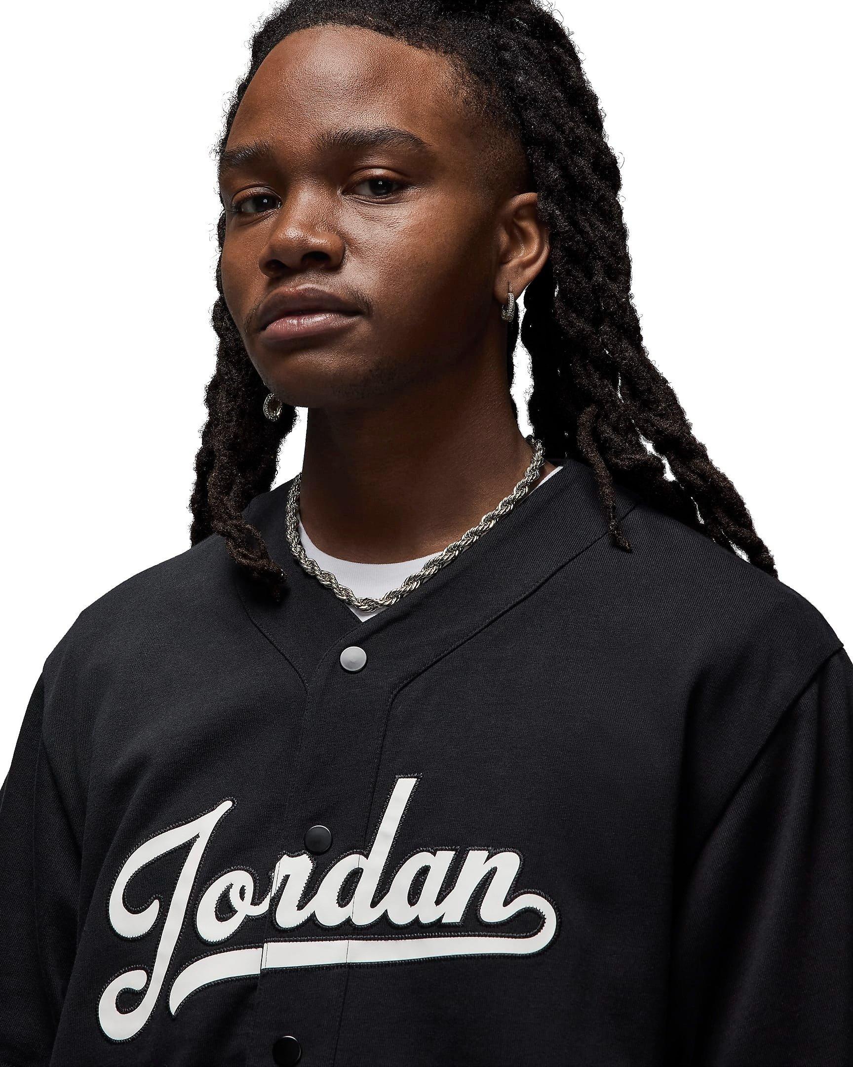 Jordan Men's Flight MVP Baseball Top -Black - BLACK Thumbnail View 3