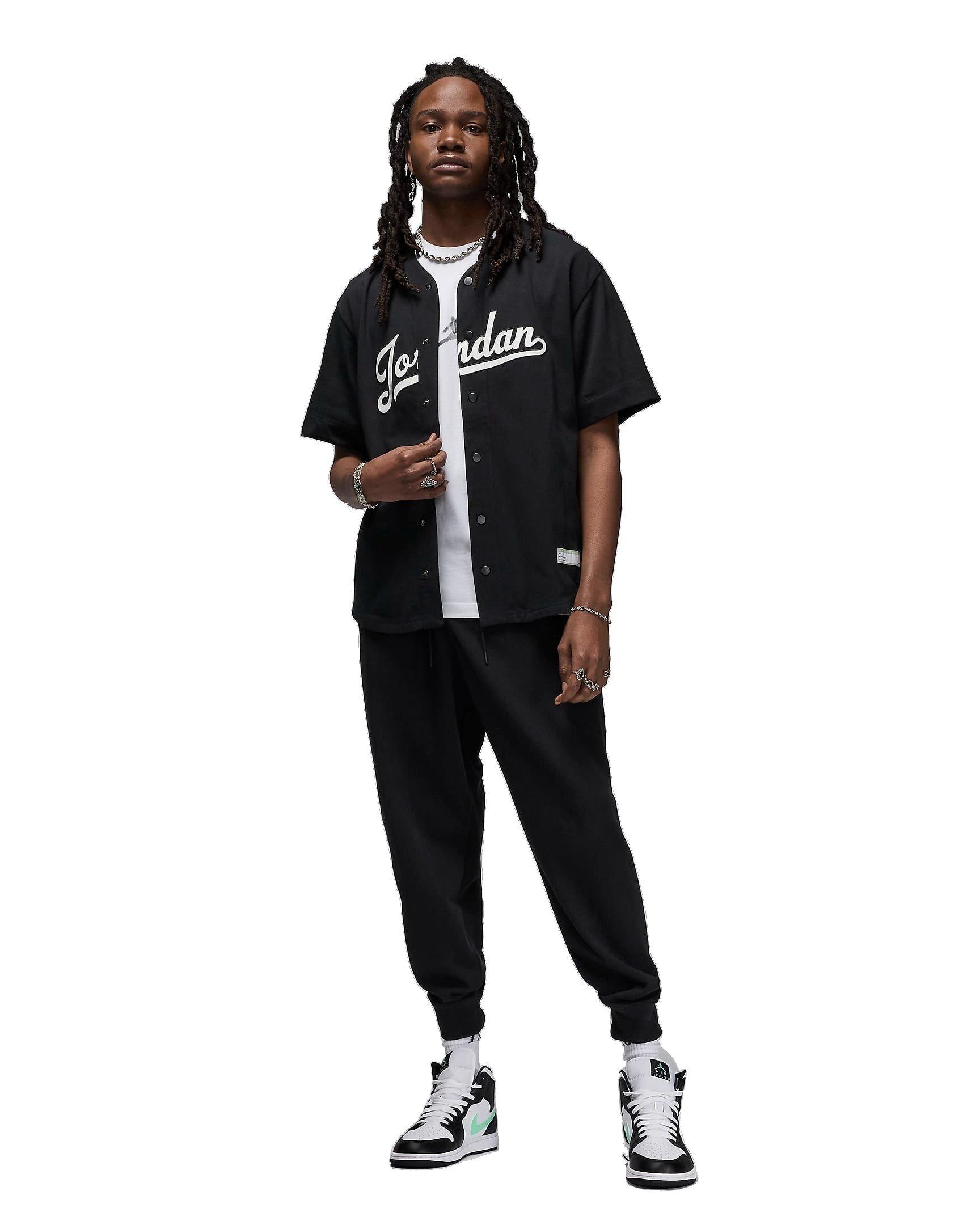 Jordan Men's Flight MVP Baseball Top -Black - BLACK Thumbnail View 6