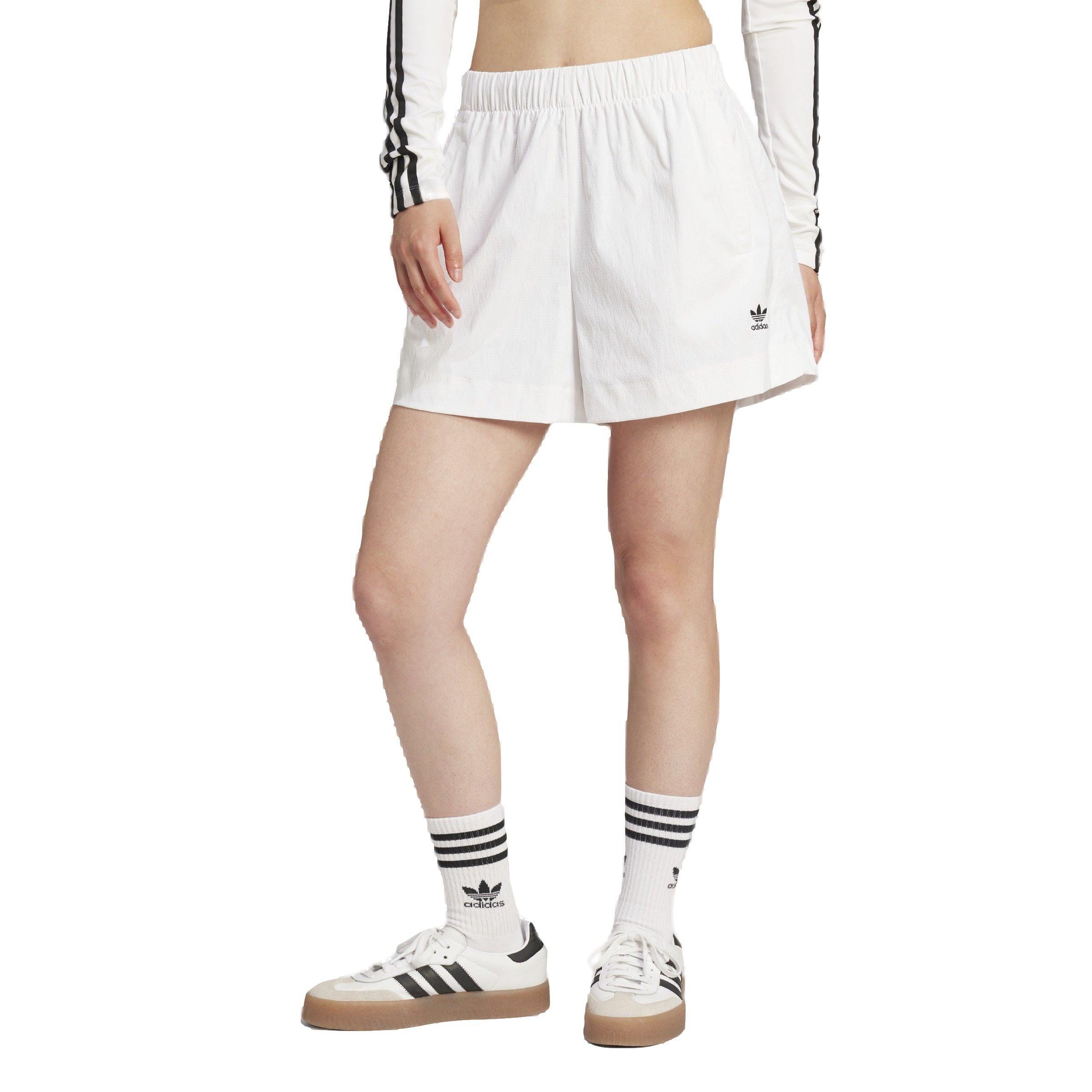 adidas Originals Women's Essentials Ripstop Shorts -White - WHITE