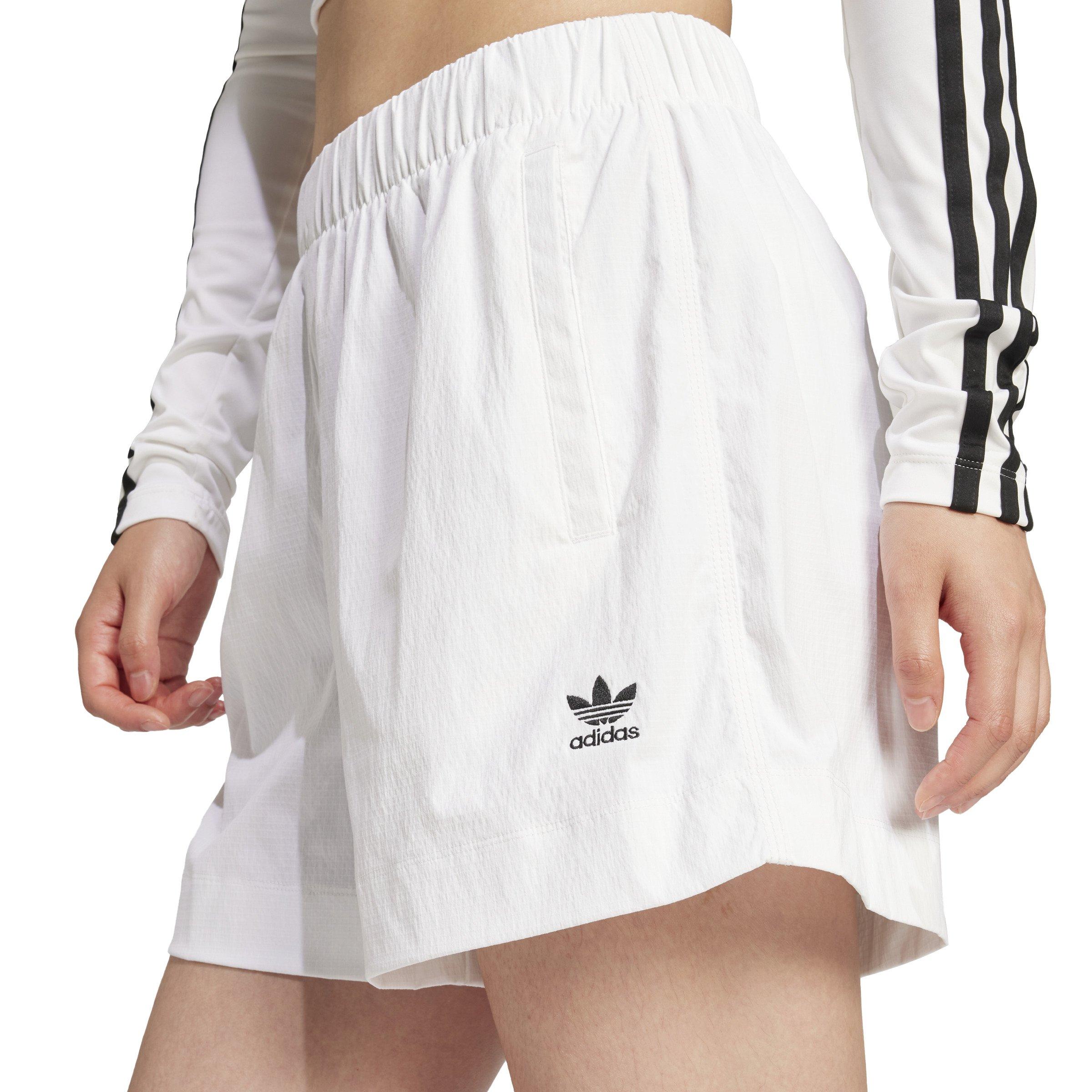 adidas Originals Women's Essentials Ripstop Shorts -White - WHITE Thumbnail View 3