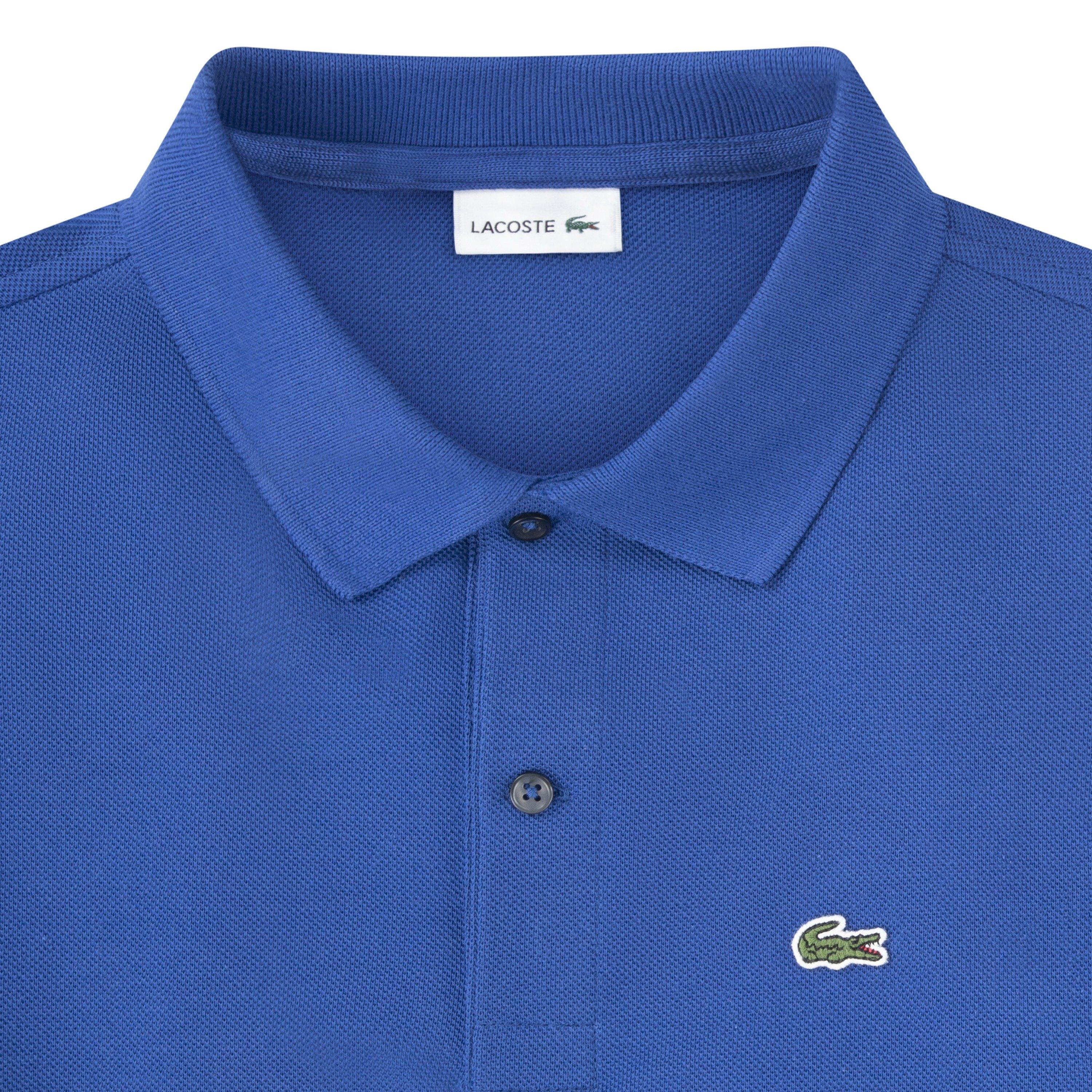 Lacoste Little Boys' Non-Organic Petit Pique Polo - Blue - BLUE Thumbnail View 3