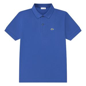 Lacoste Little Boys' Non-Organic Petit Pique Polo -Blue