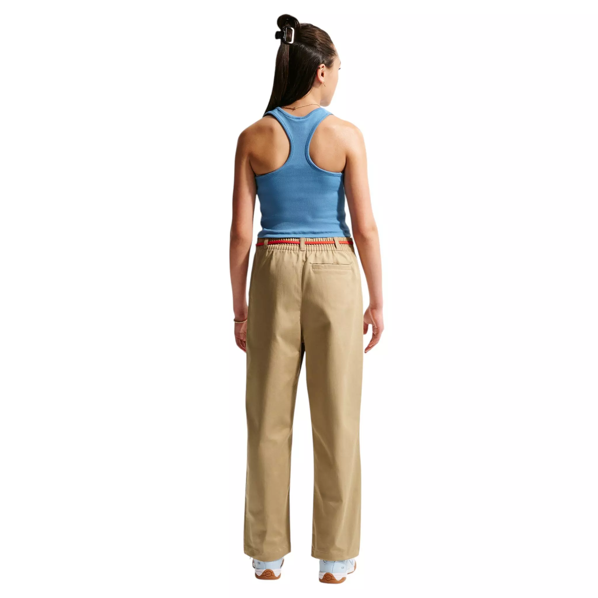 Nike Big Kids' Sportswear Club Woven Everyday Trousers - Beige - BEIGE