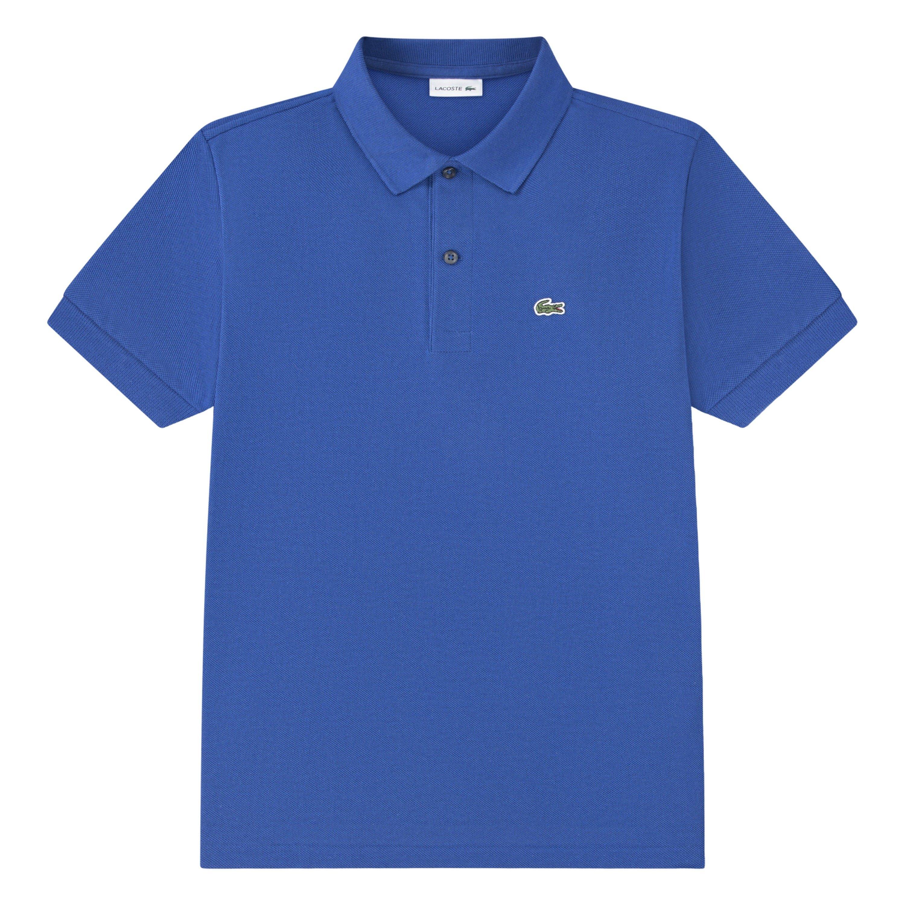 Lacoste Non-Organic Petit Pique Big Boys' Blue Polo