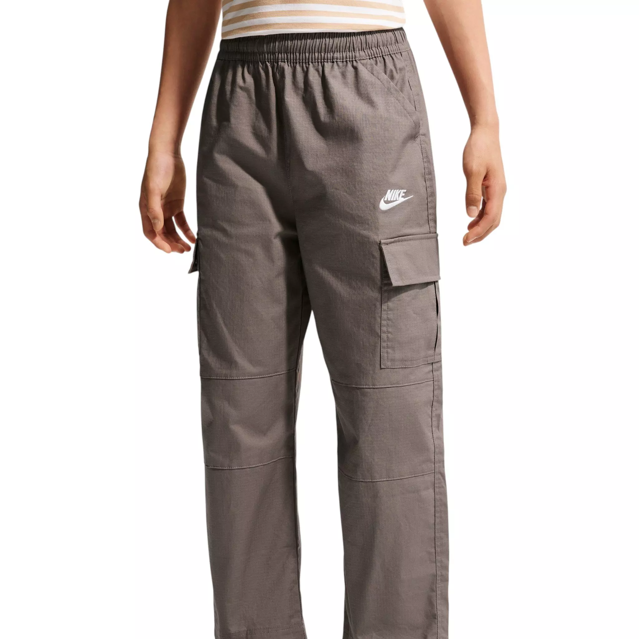 Nike Big Kids' Sportswear Club Woven Cargo Pants - Cave Stone - CAVE STONE