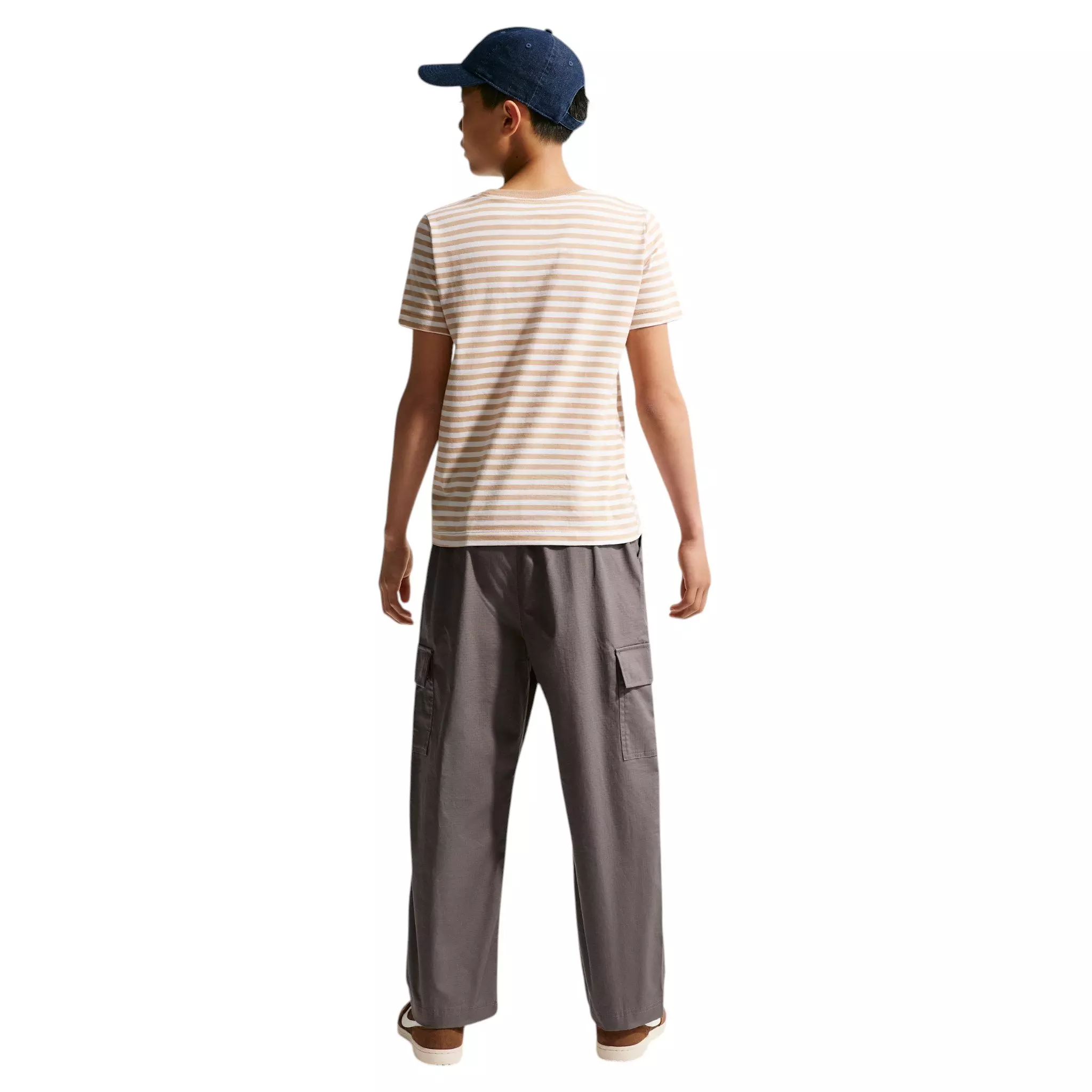 Nike Big Kids' Sportswear Club Woven Cargo Pants - Cave Stone - CAVE STONE