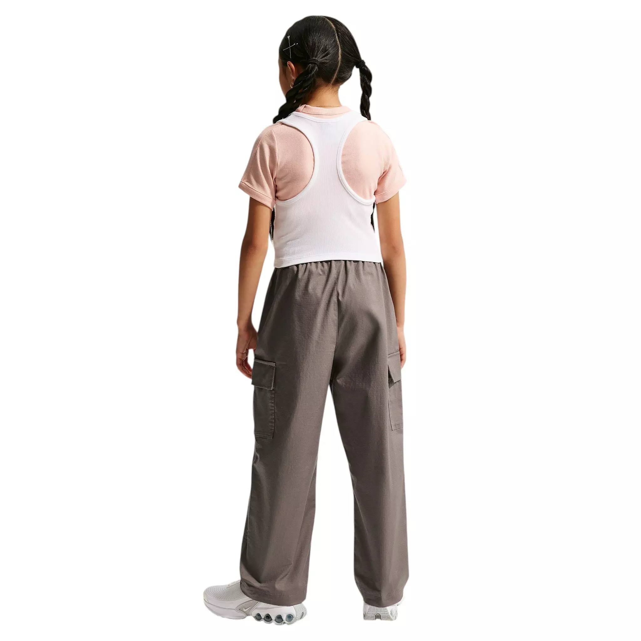 Nike Big Kids' Sportswear Club Woven Cargo Pants - Cave Stone - CAVE STONE