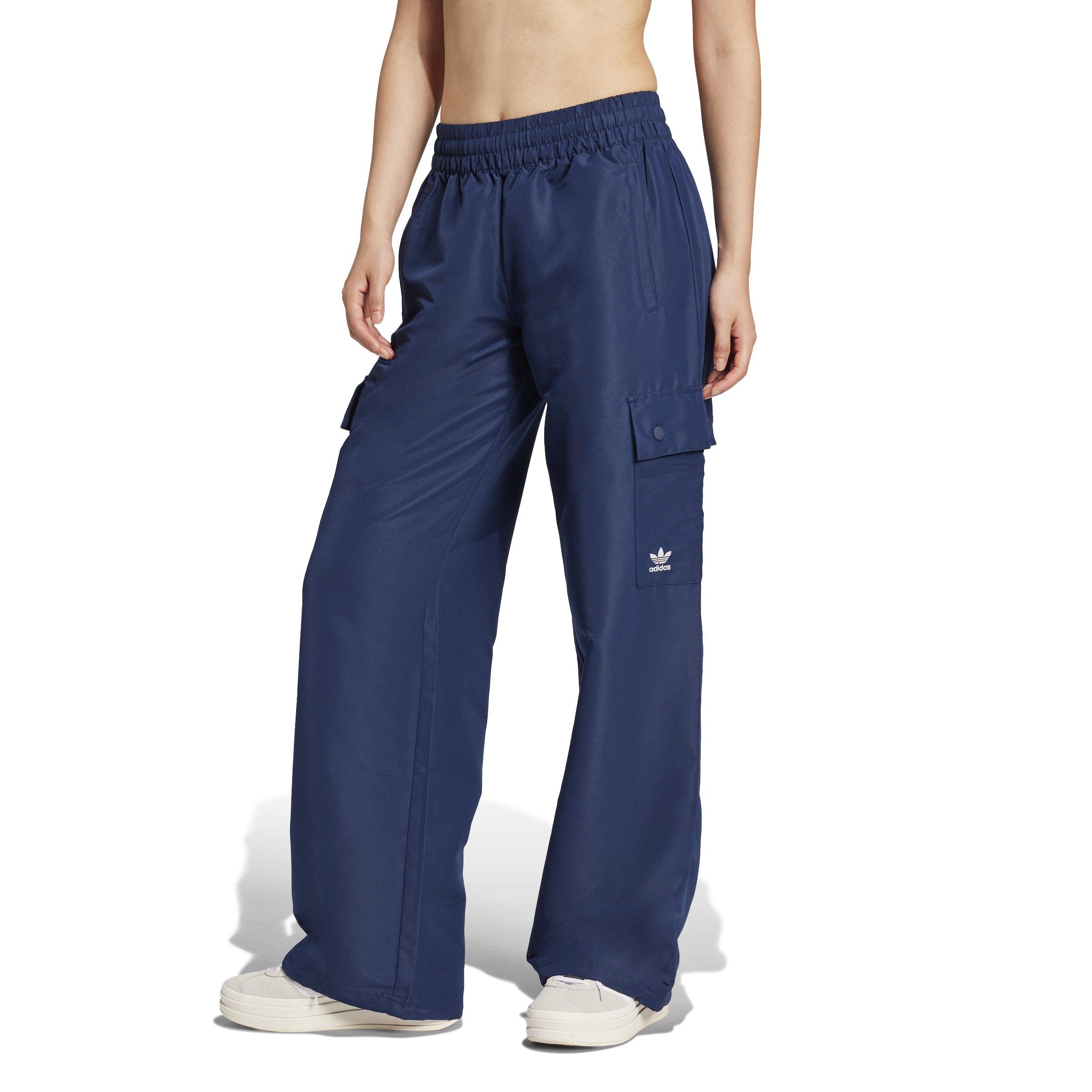 adidas Originals Women's Essentials Woven Cargo Joggers -Blue - BLUE Thumbnail View 1
