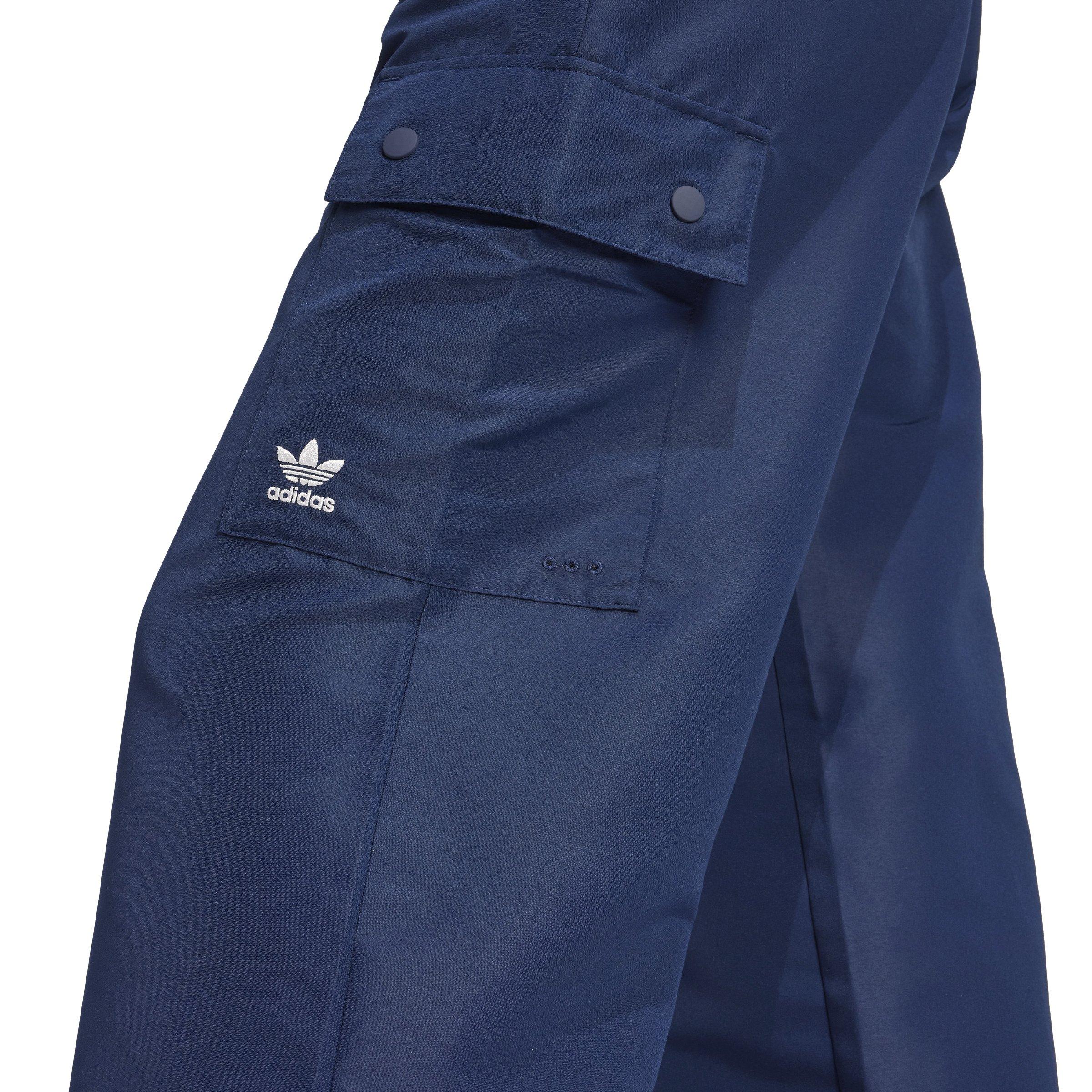 adidas Originals Women's Essentials Woven Cargo Joggers -Blue - BLUE Thumbnail View 4