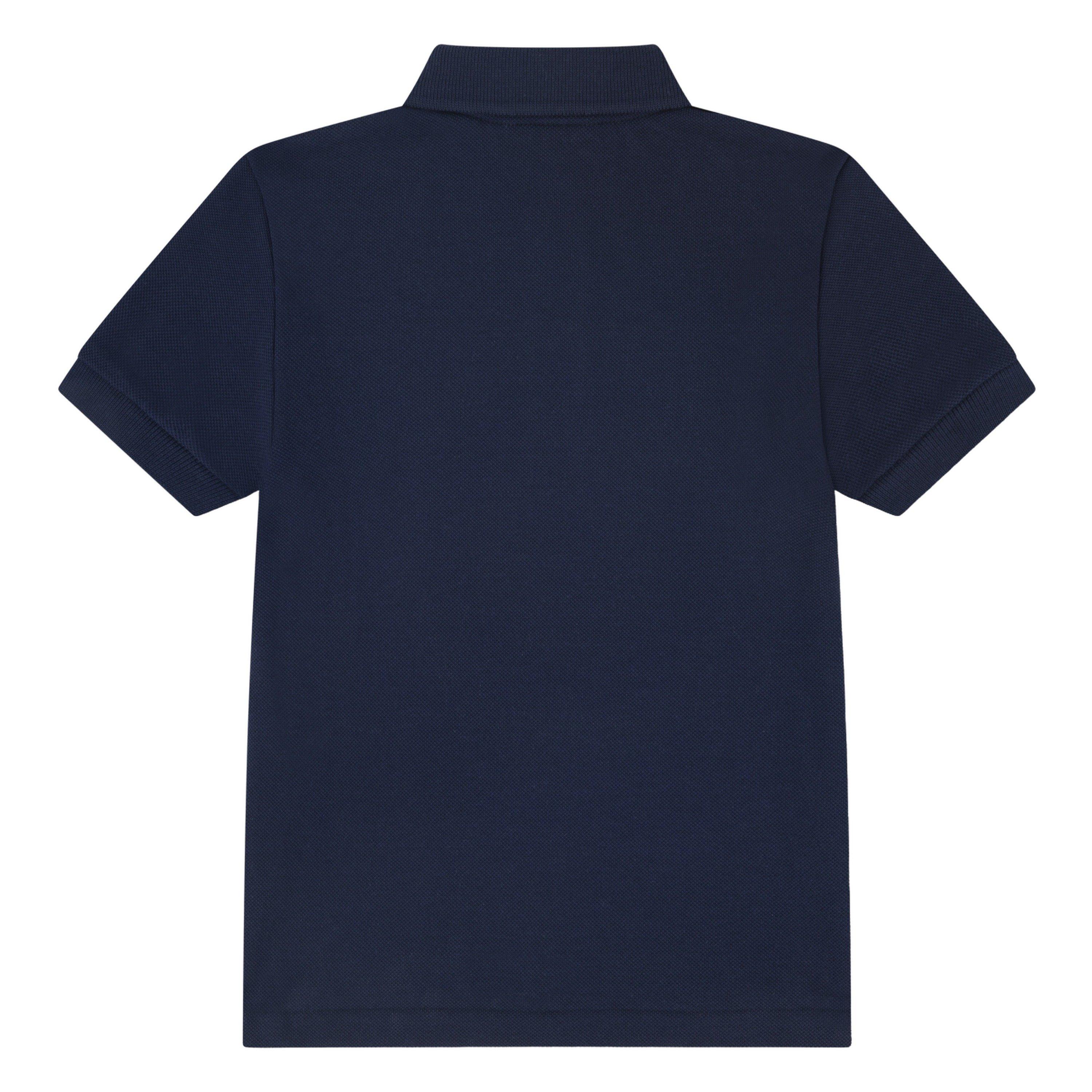 Lacoste Toddler Boys' Non-Organic Petit Pique Polo - Navy - NAVY Thumbnail View 2