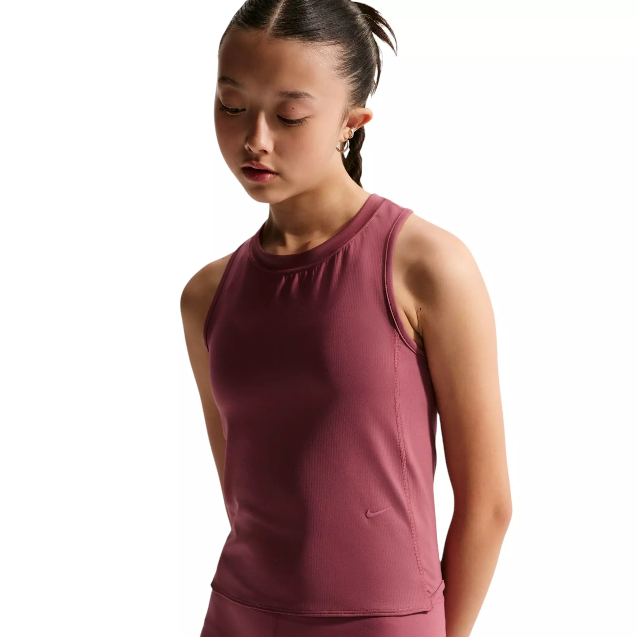 Nike Big Girls' MAVN Dri-FIT Knit Tank Top - Pink Smoke - PINK SMOKE