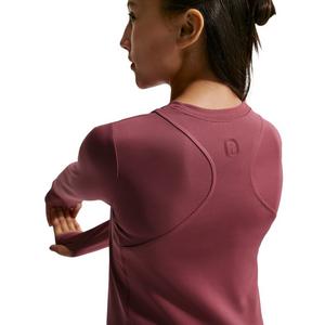 Nike Big Girls' MAVN Dri-FIT Ribbed Long-Sleeve Top - Pink Smoke