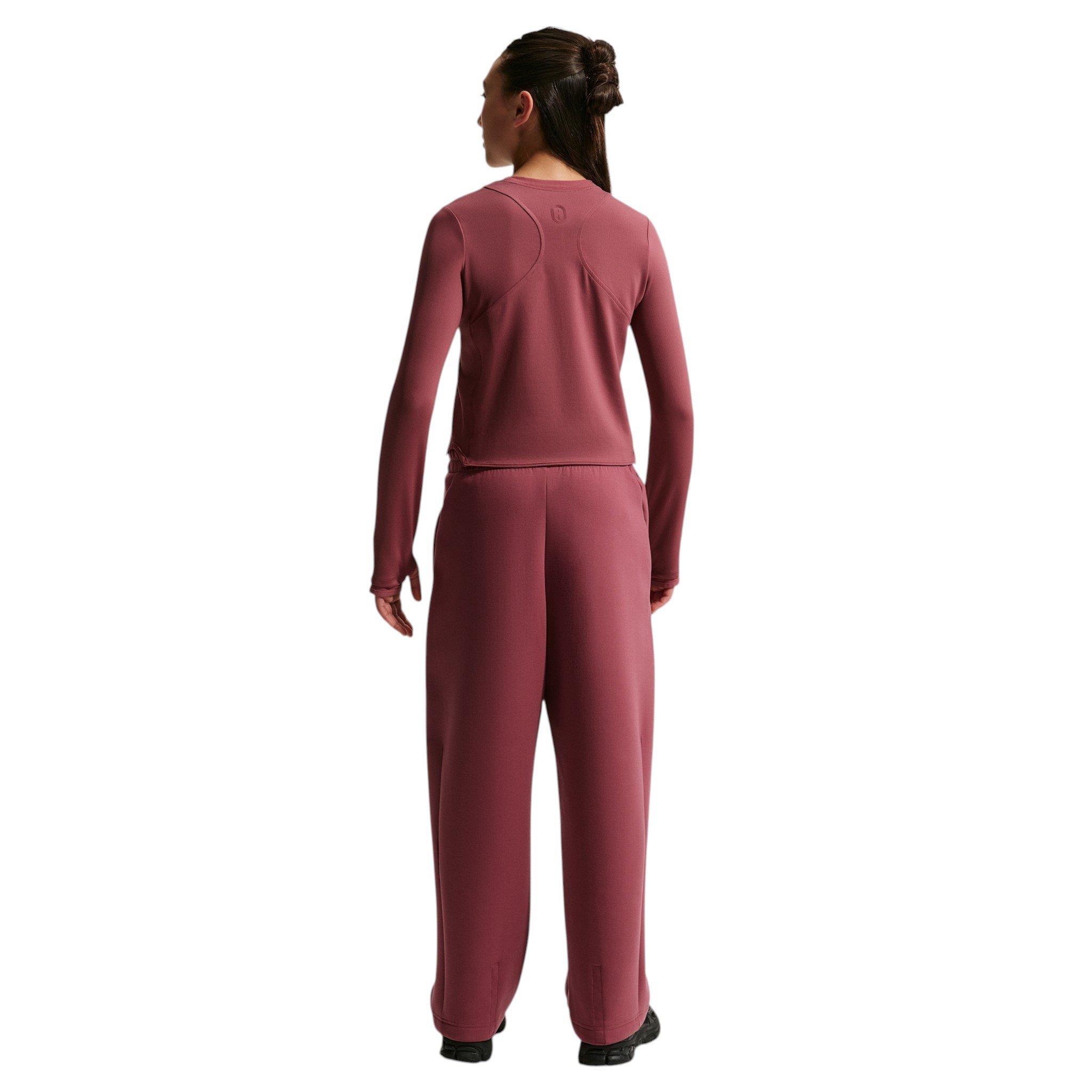 Nike MAVN Big Girls' Pink Smoke Dri-FIT Long-Sleeve Top