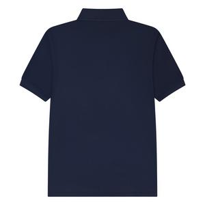 Lacoste Big Boys' Non-Organic Petit Pique Polo -Navy