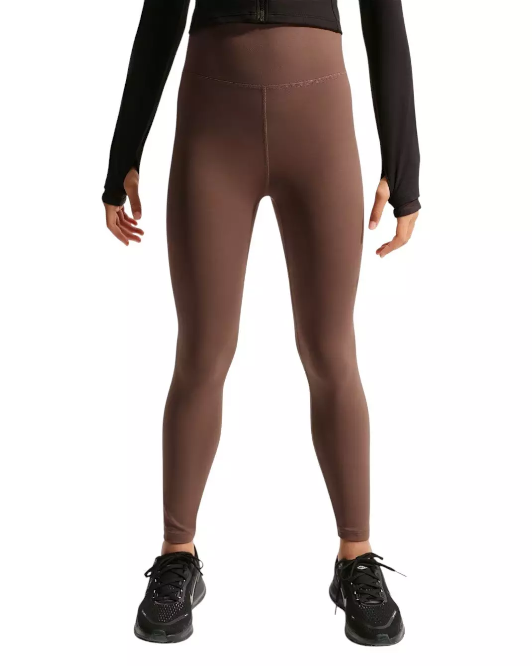 Nike Big Girls' MAVN Dri-FIT High-Rise Leggings - Brown - BROWN