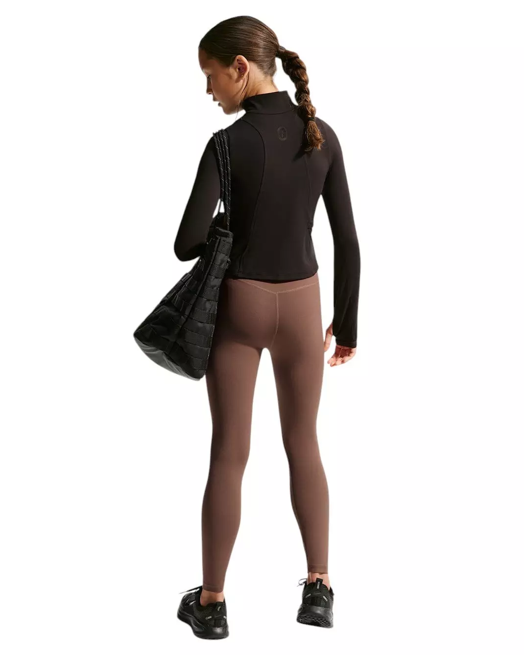 Nike Big Girls' MAVN Dri-FIT High-Rise Leggings - Brown - BROWN