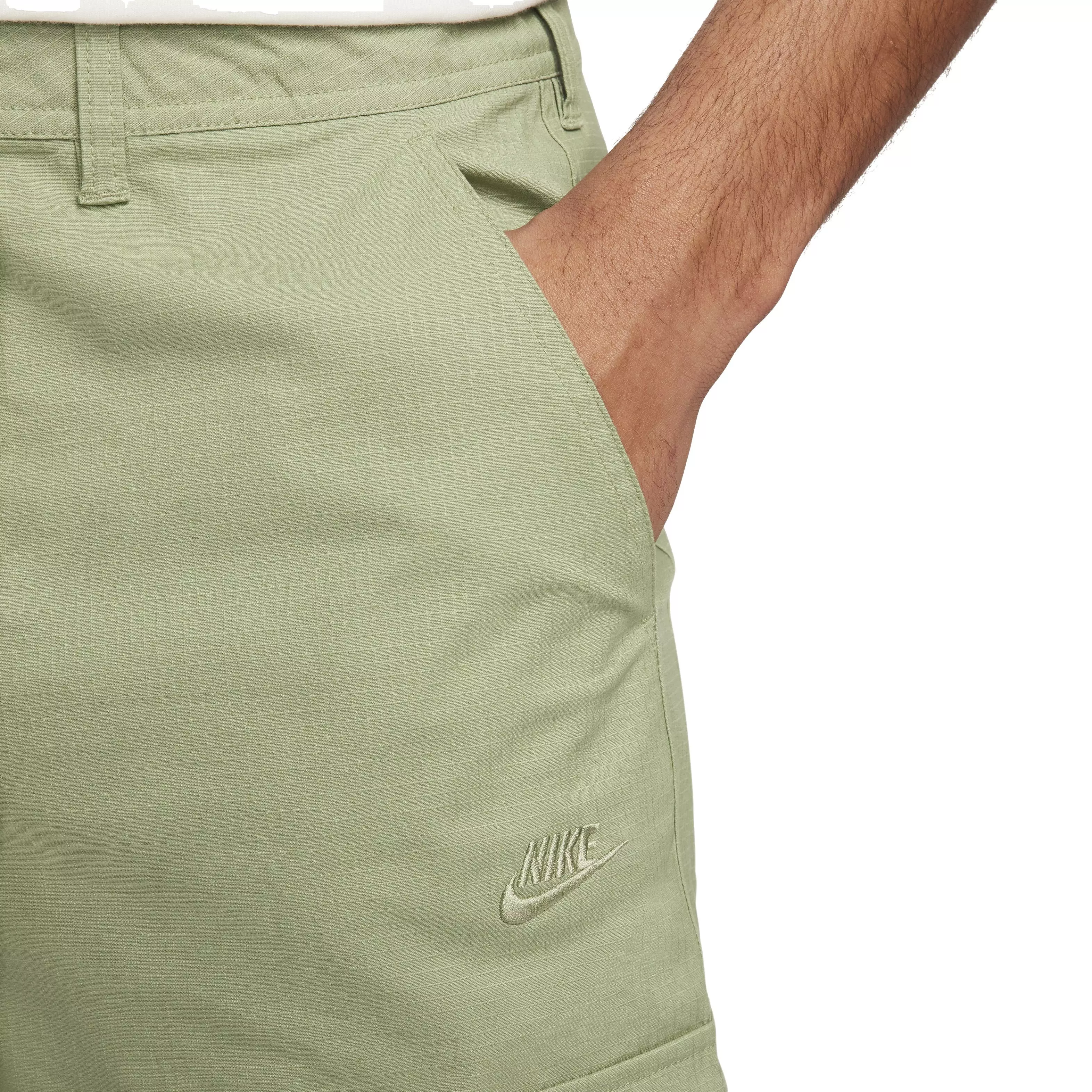 Nike Men's Club Cargo Pants -Green - GREEN