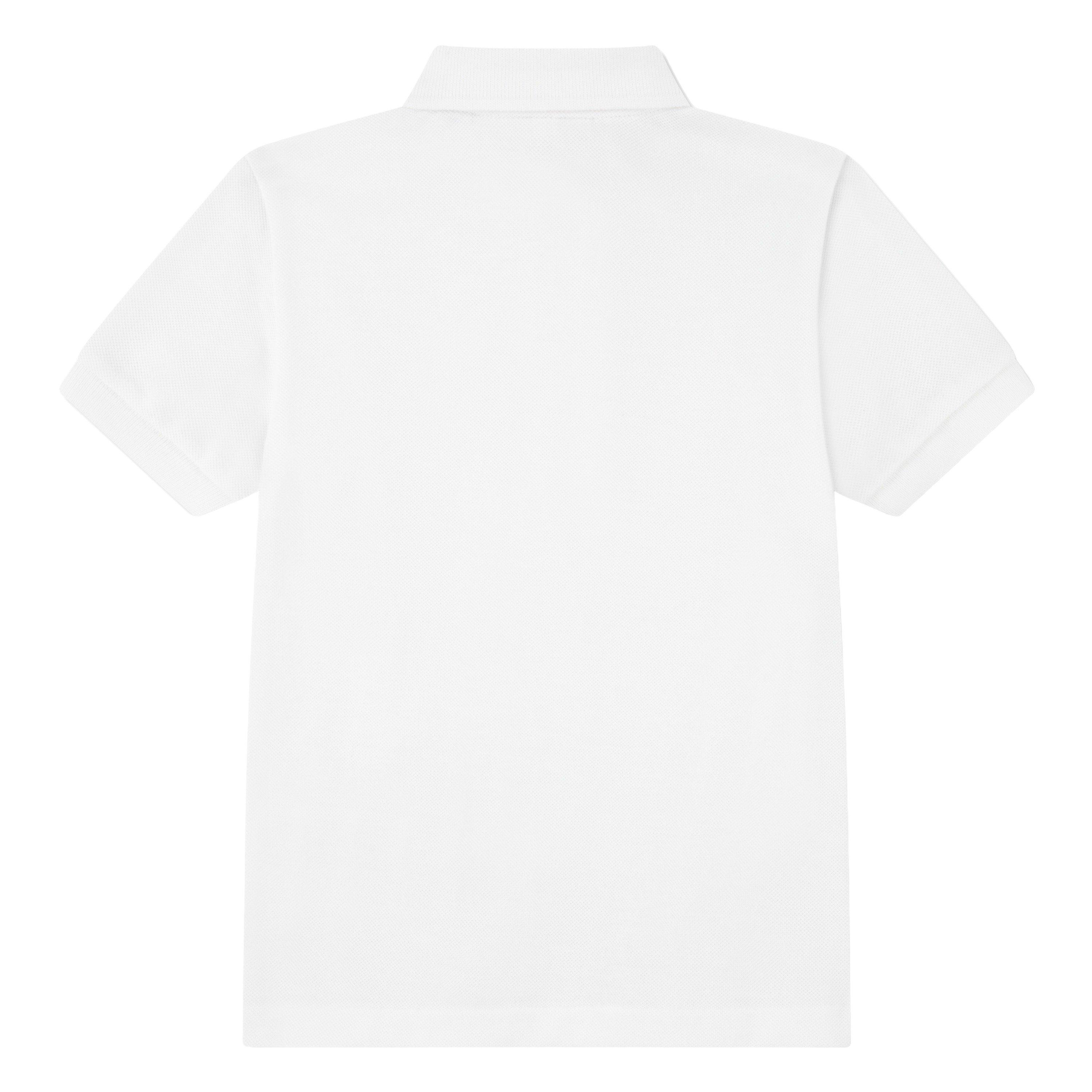 Lacoste Toddler Boys' Non-Organic Petit Pique Polo - White - WHITE Thumbnail View 2