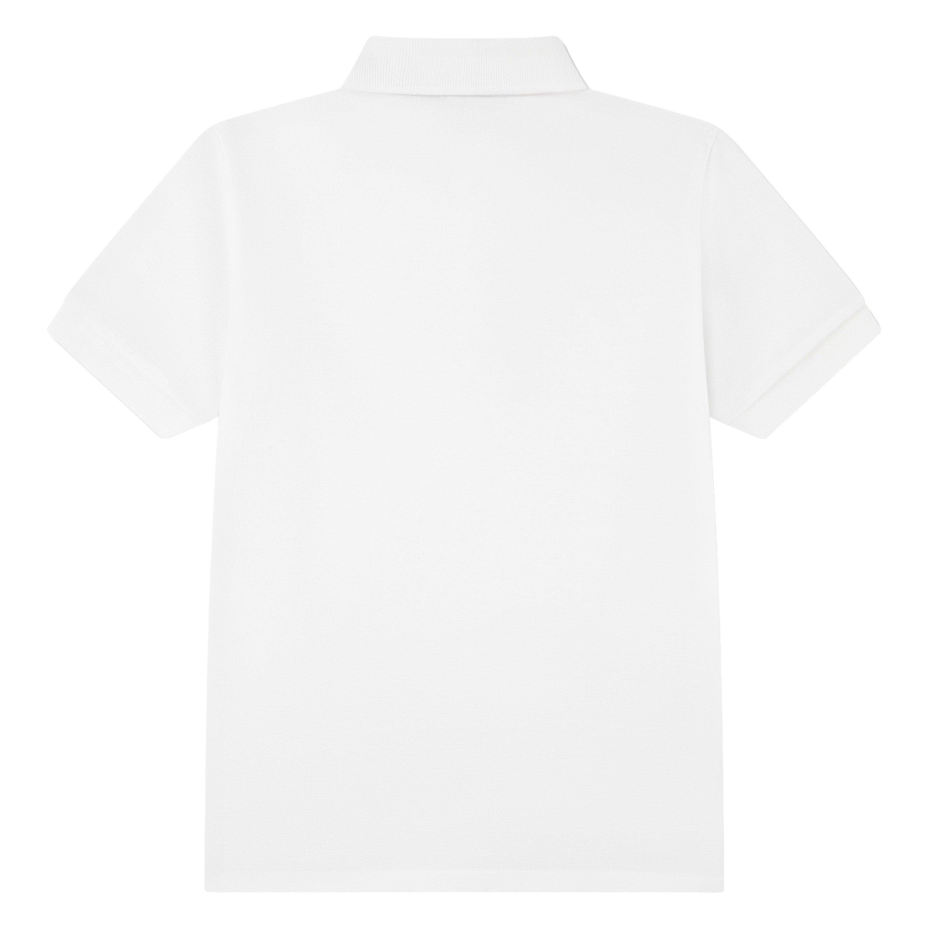 Lacoste Non-Organic Petit Pique Little Boys' White Polo