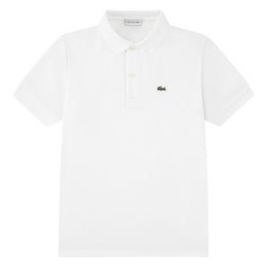 Lacoste Little Boys' Non-Organic Petit Pique Polo -White