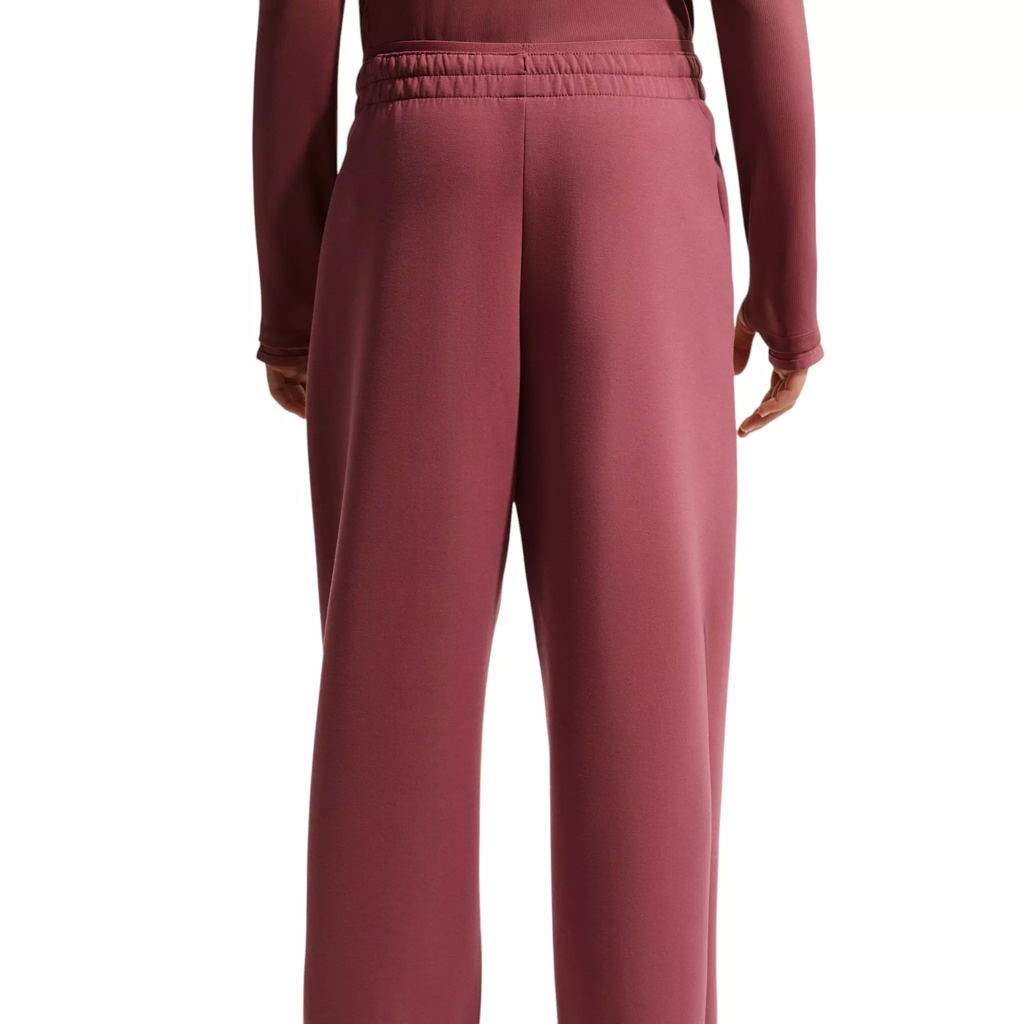 Nike Big Girls' MAVN High-Rise Therma-FIT Knit Pants - Pink Smoke - PINK SMOKE