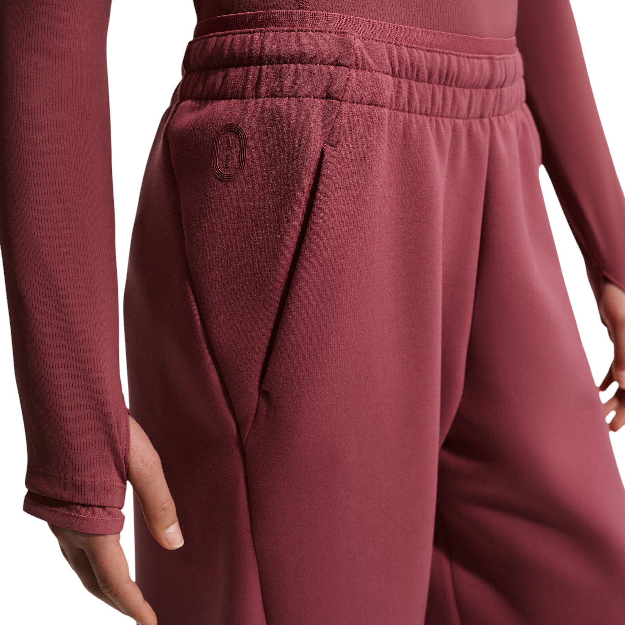 Nike Big Girls' MAVN High-Rise Therma-FIT Knit Pants - Pink Smoke - PINK SMOKE Thumbnail View 3