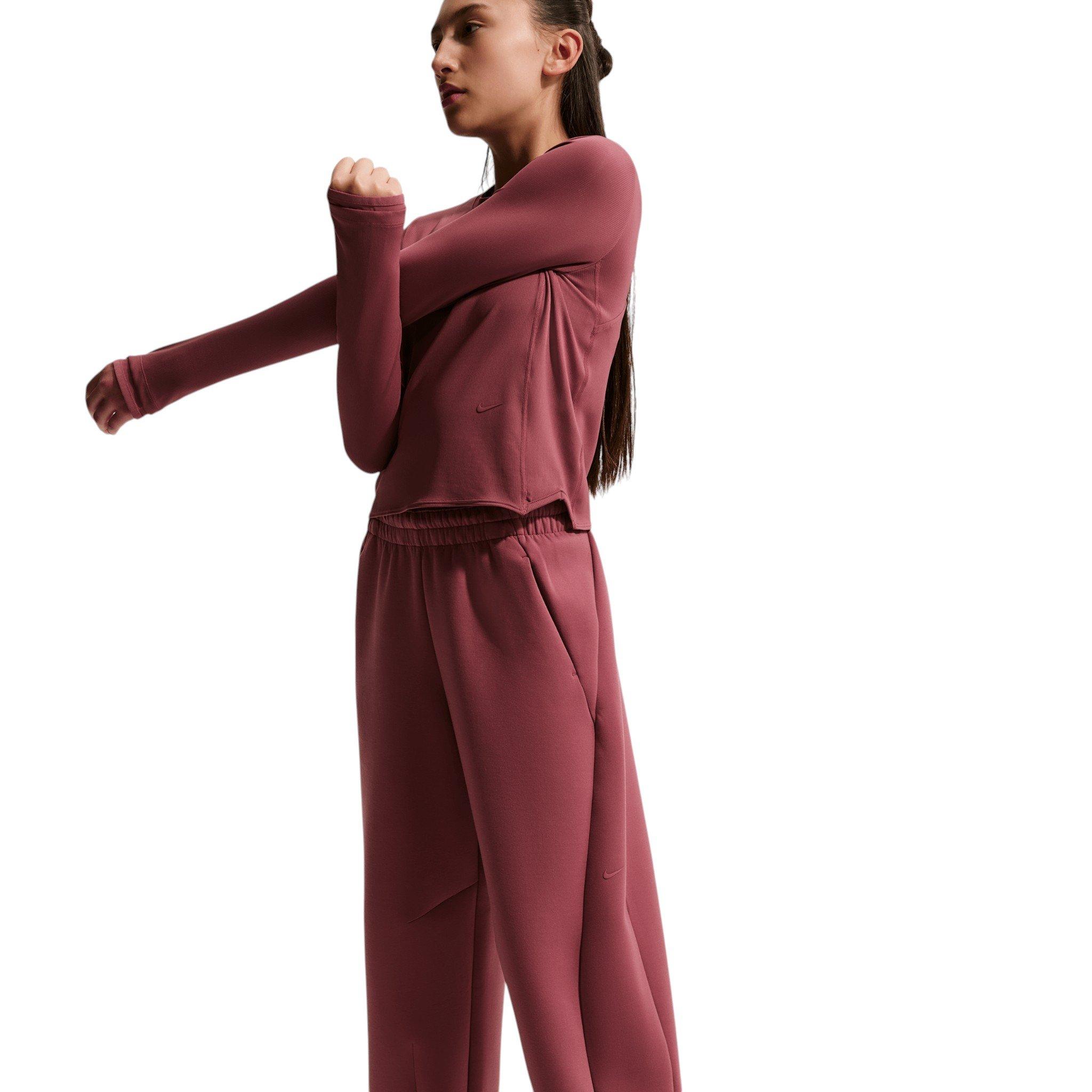 Nike Big Girls' MAVN High-Rise Therma-FIT Knit Pants - Pink Smoke - PINK SMOKE Thumbnail View 5