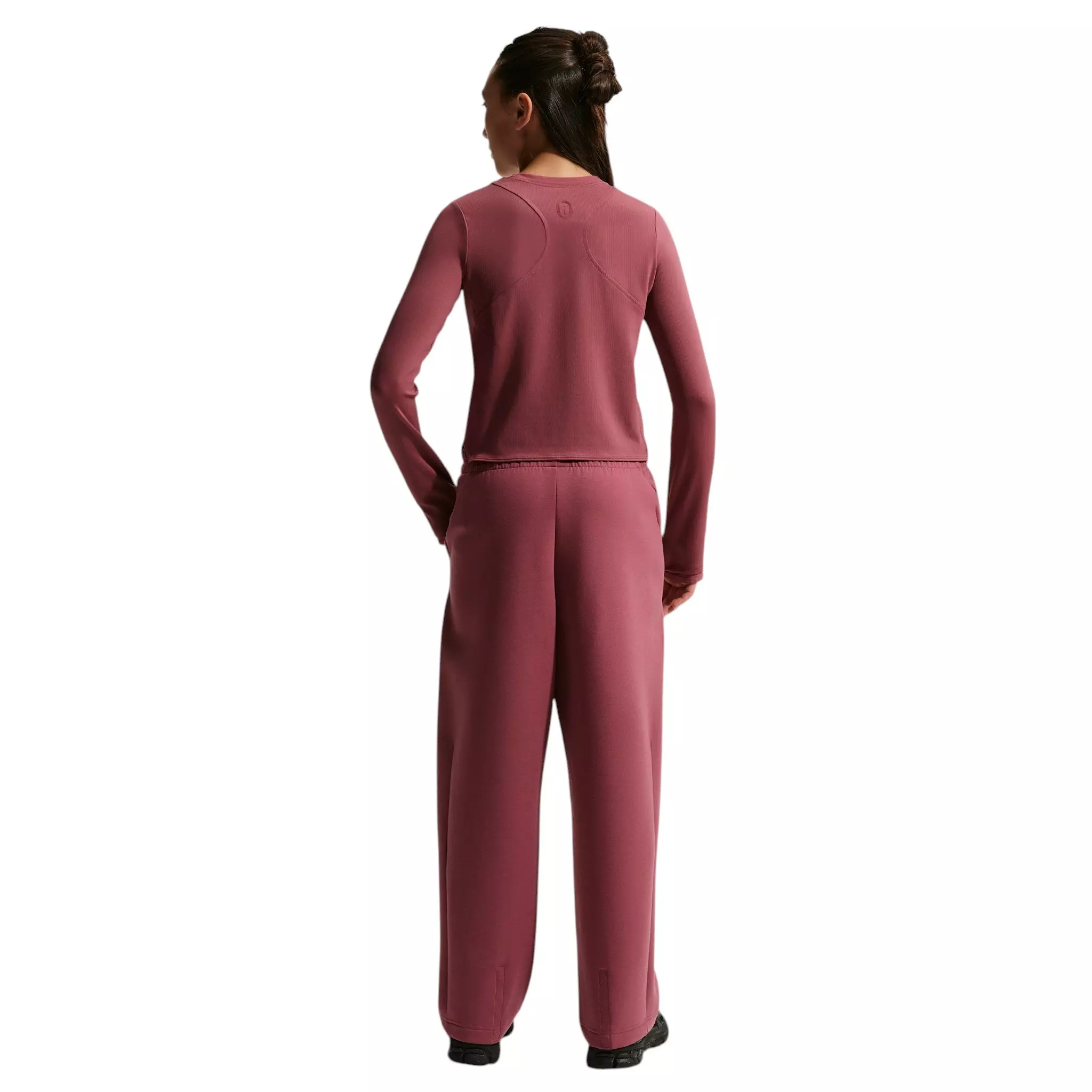 Nike Big Girls' MAVN High-Rise Therma-FIT Knit Pants - Pink Smoke - PINK SMOKE