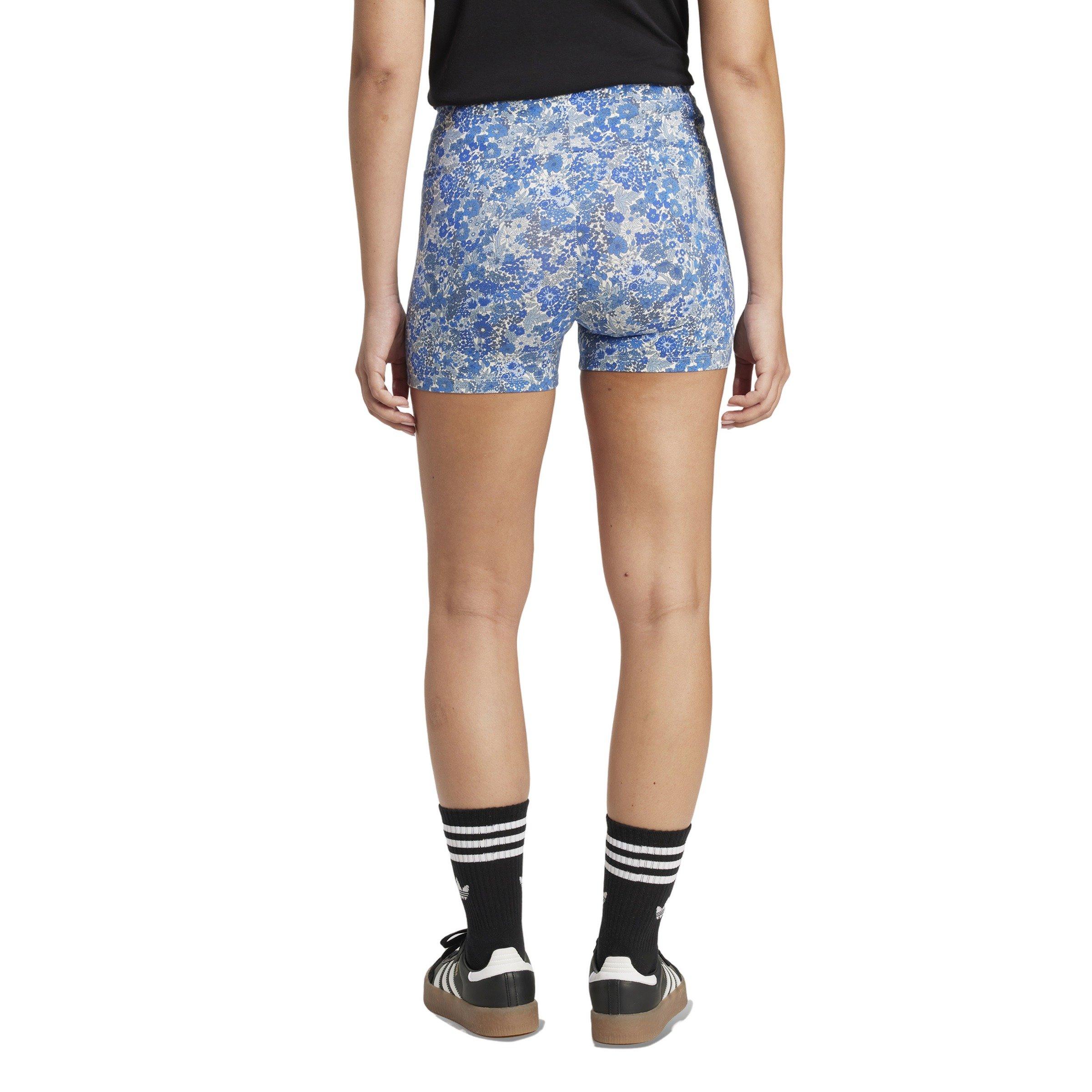adidas Originals x Liberty Women's London Tonal Shorts -Blue/Multi - BLUE/MULTI Thumbnail View 2