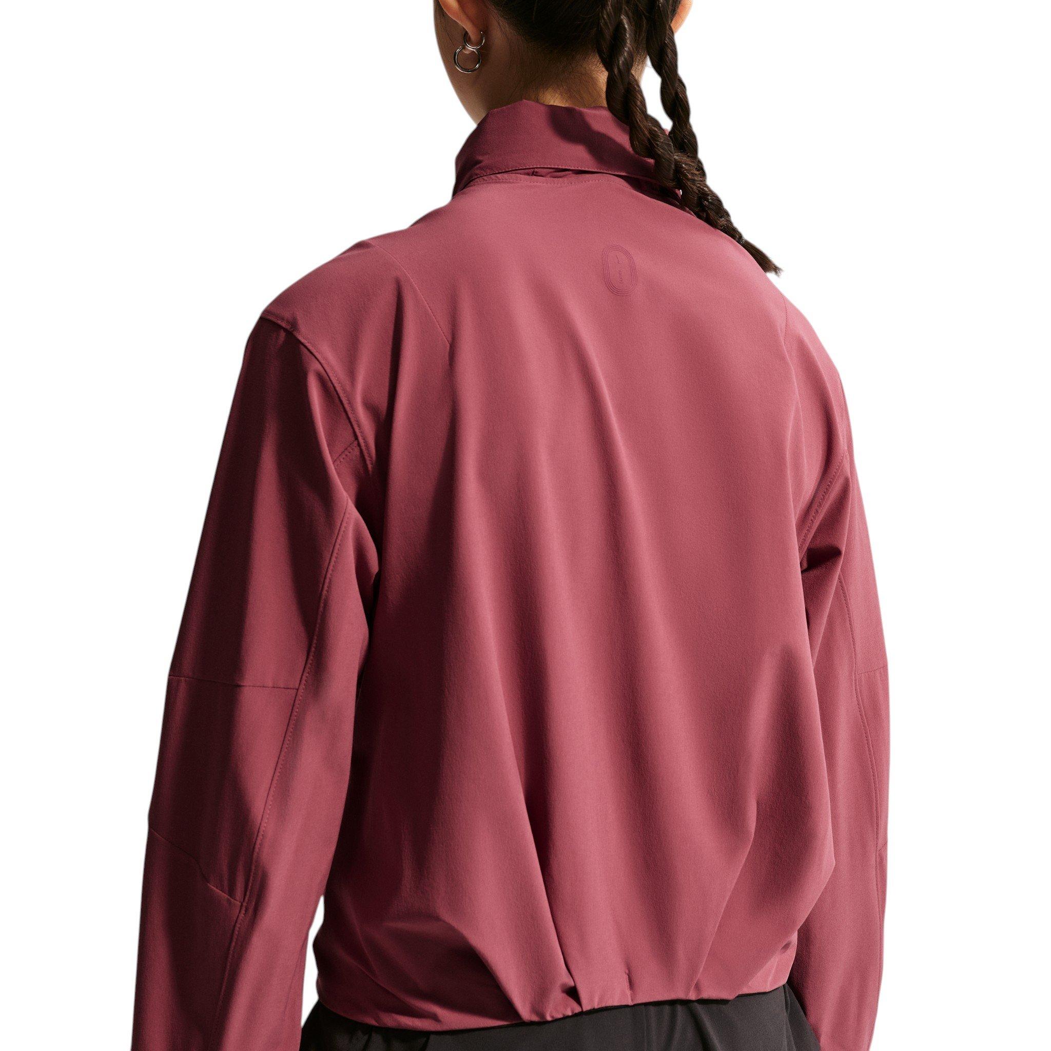 Nike Big Girls' MAVN Water-Repellent UV Woven Jacket - Pink Smoke - PINK SMOKE