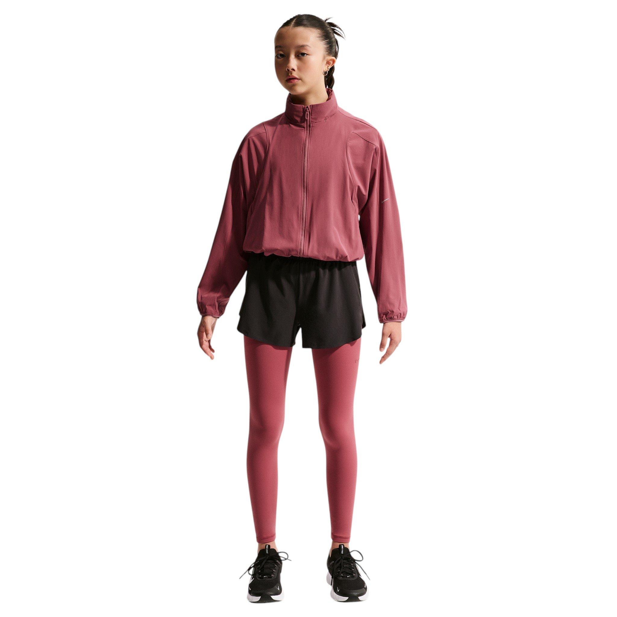 Nike Big Girls' MAVN Water-Repellent UV Woven Jacket - Pink Smoke - PINK SMOKE