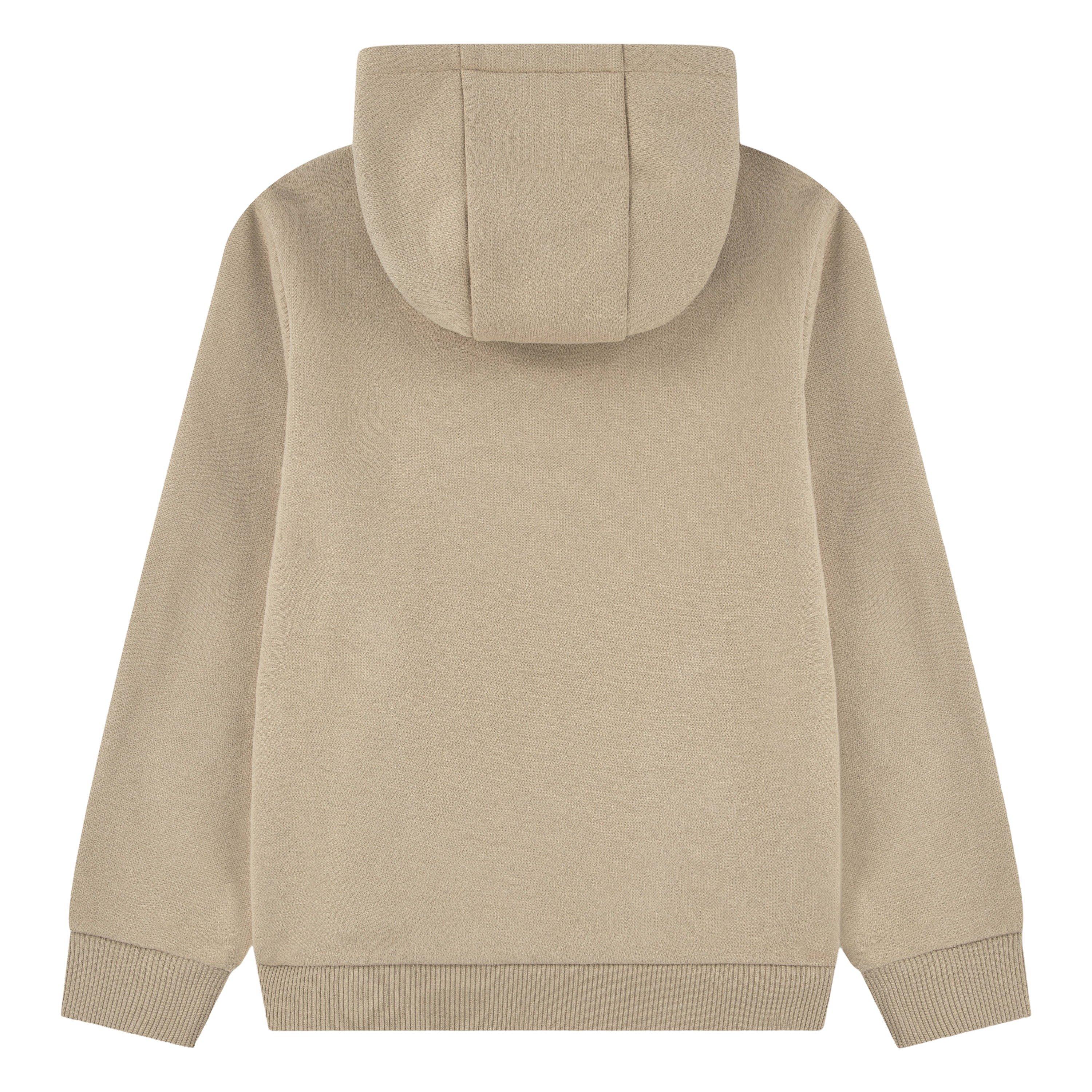 Lacoste Big Boys' Core Fleece Pullover Hoodie - Beige - BEIGE Thumbnail View 5