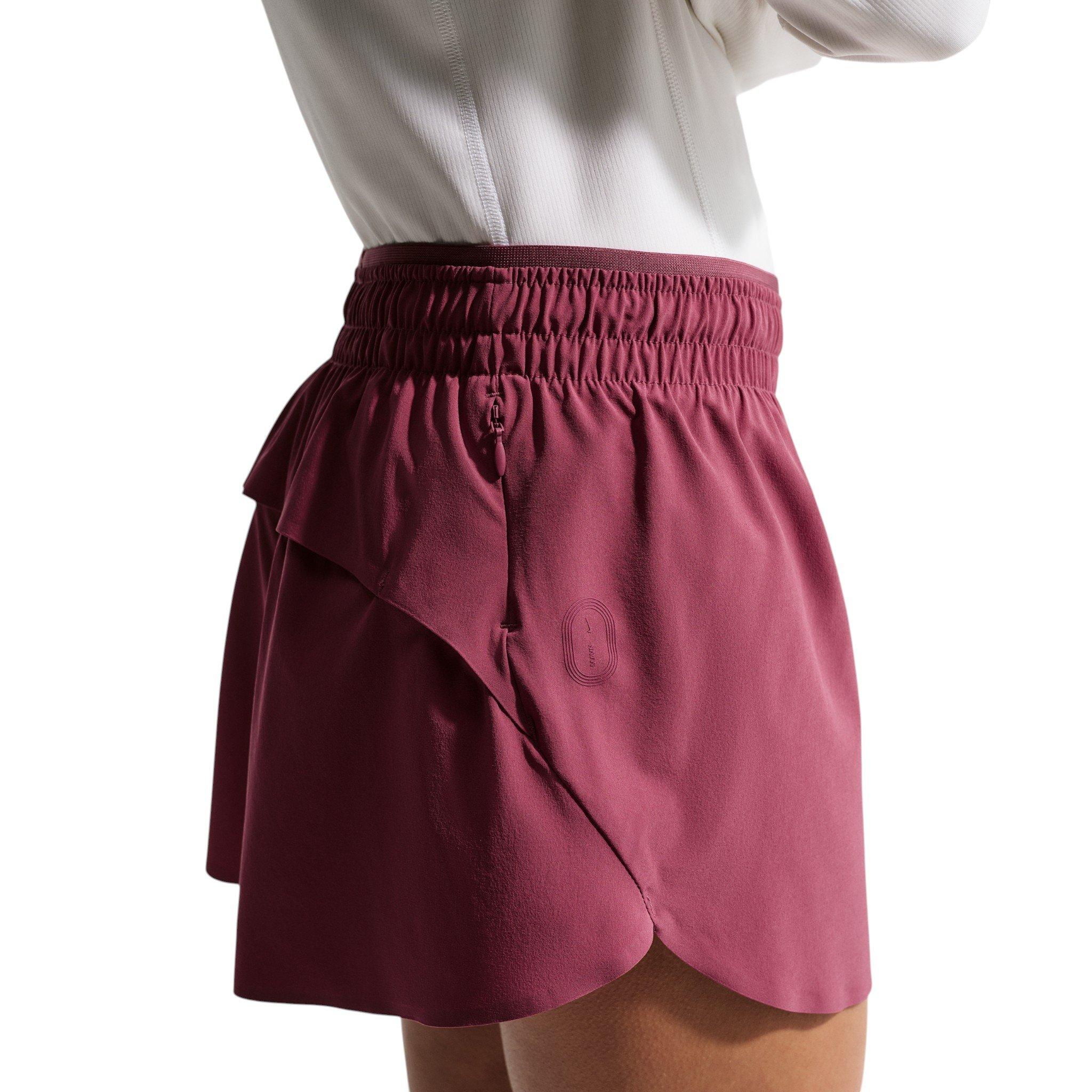 Nike MAVN Dri-FIT 3" Mid-Rise Big Girls' Pink Smoke Repel Running Shorts