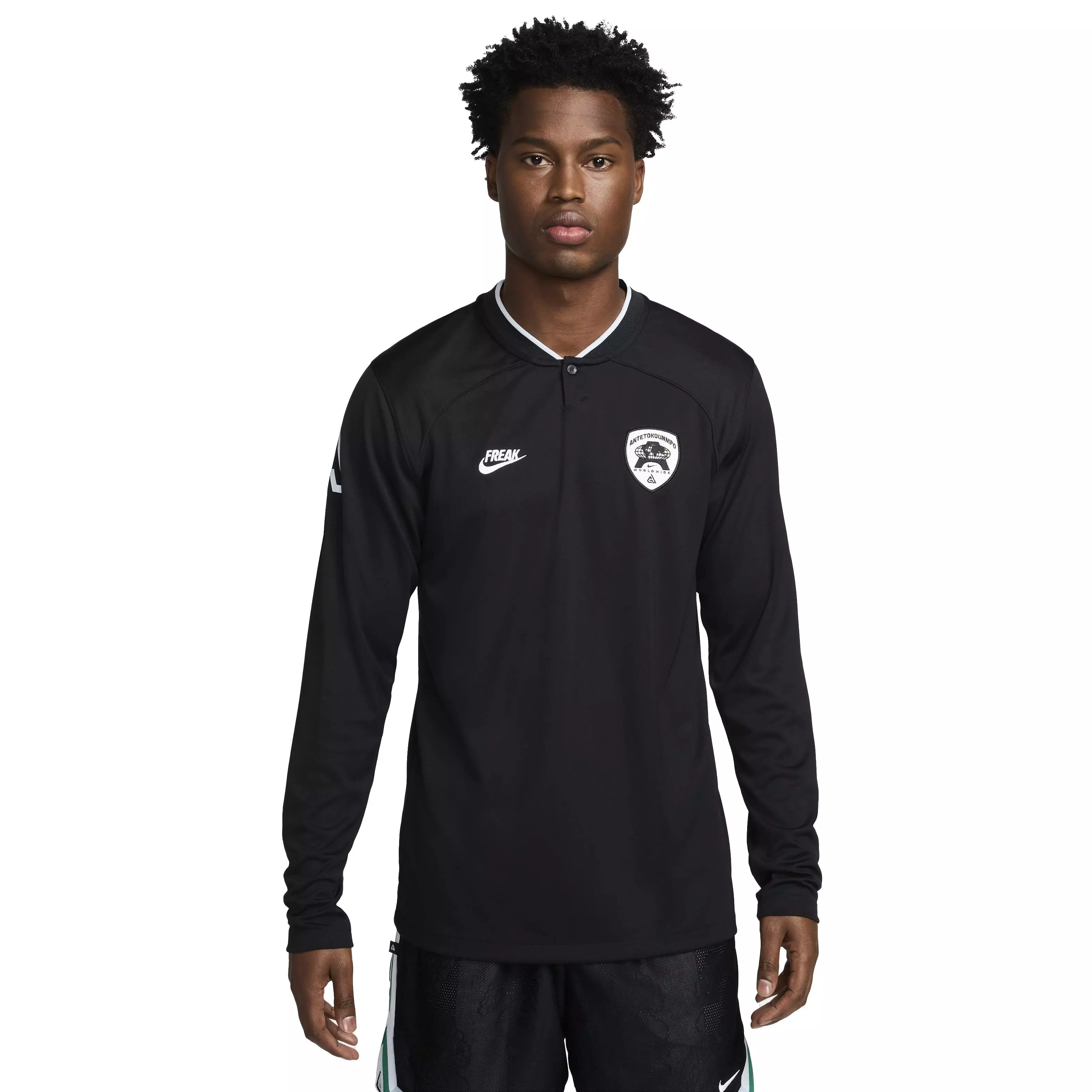 Nike Men's Giannis Dri-FIT Long-Sleeve Basketball Top - BLACK