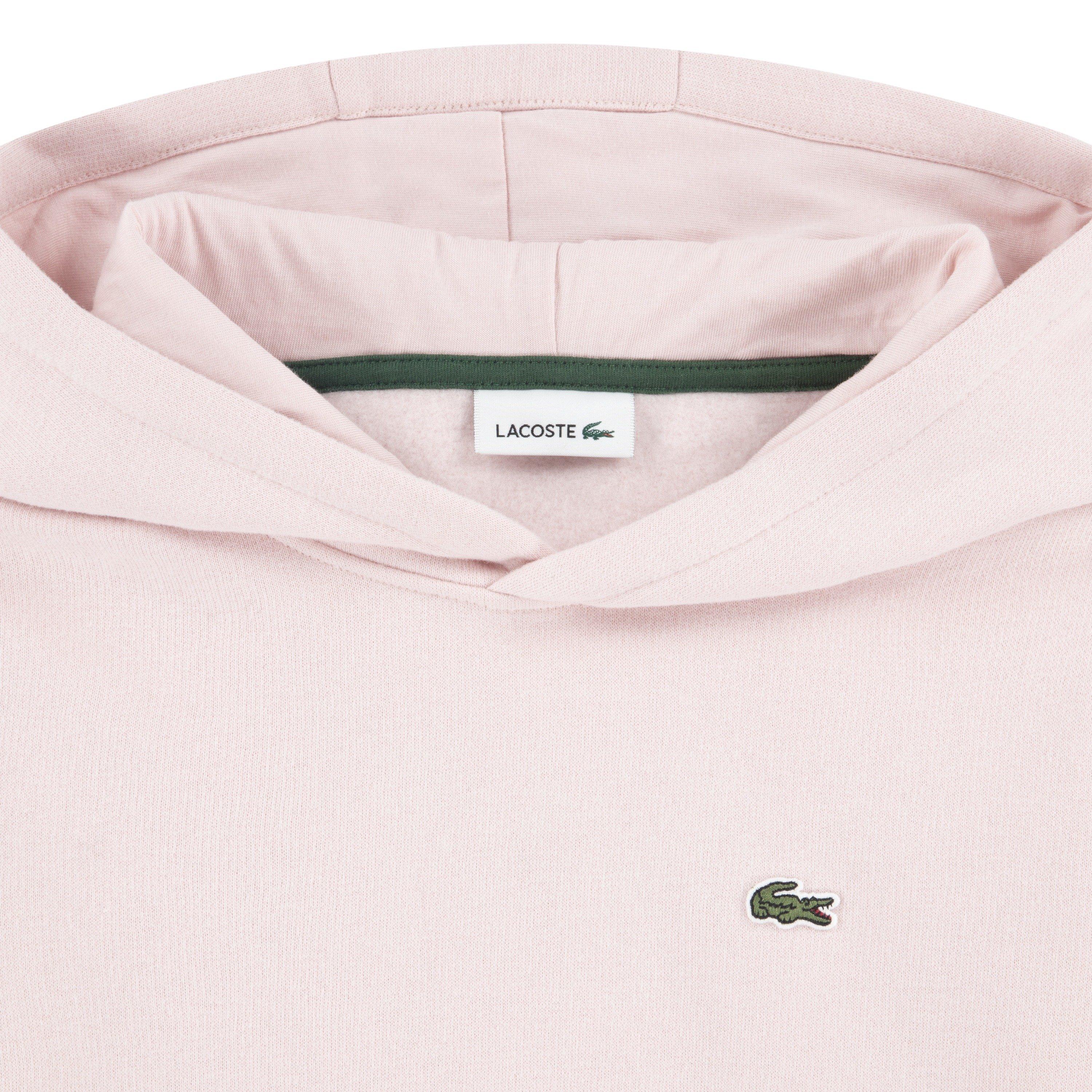 Lacoste Big Boys' Core Fleece Pullover Hoodie - Lt Pink - LT PINK Thumbnail View 3