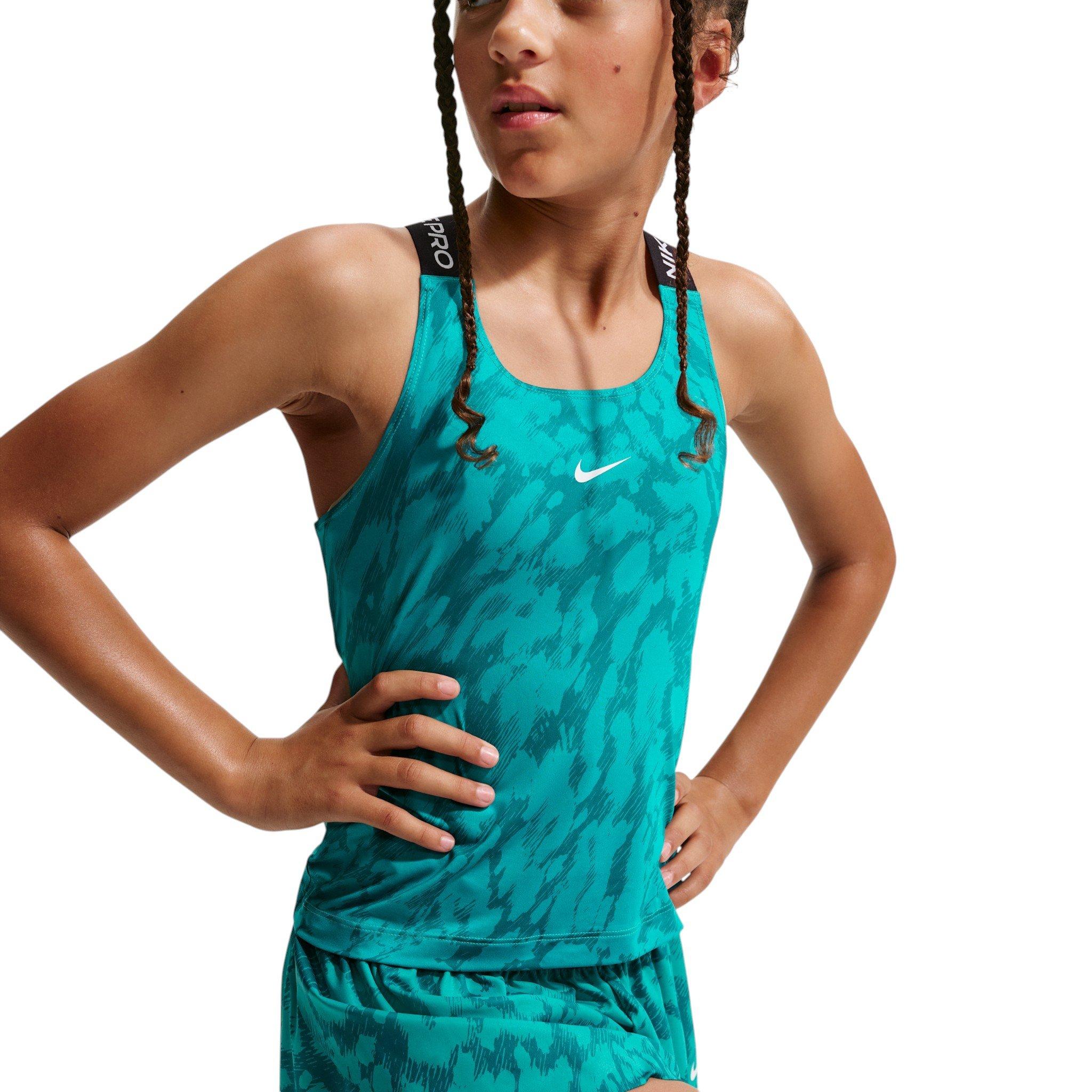 Nike Pro Big Girls' Green Tank Top