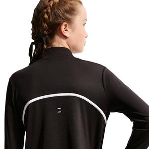 Nike Big Girls' Tempo Dri-FIT Long-Sleeve Half-Zip Top - Black - BLACK